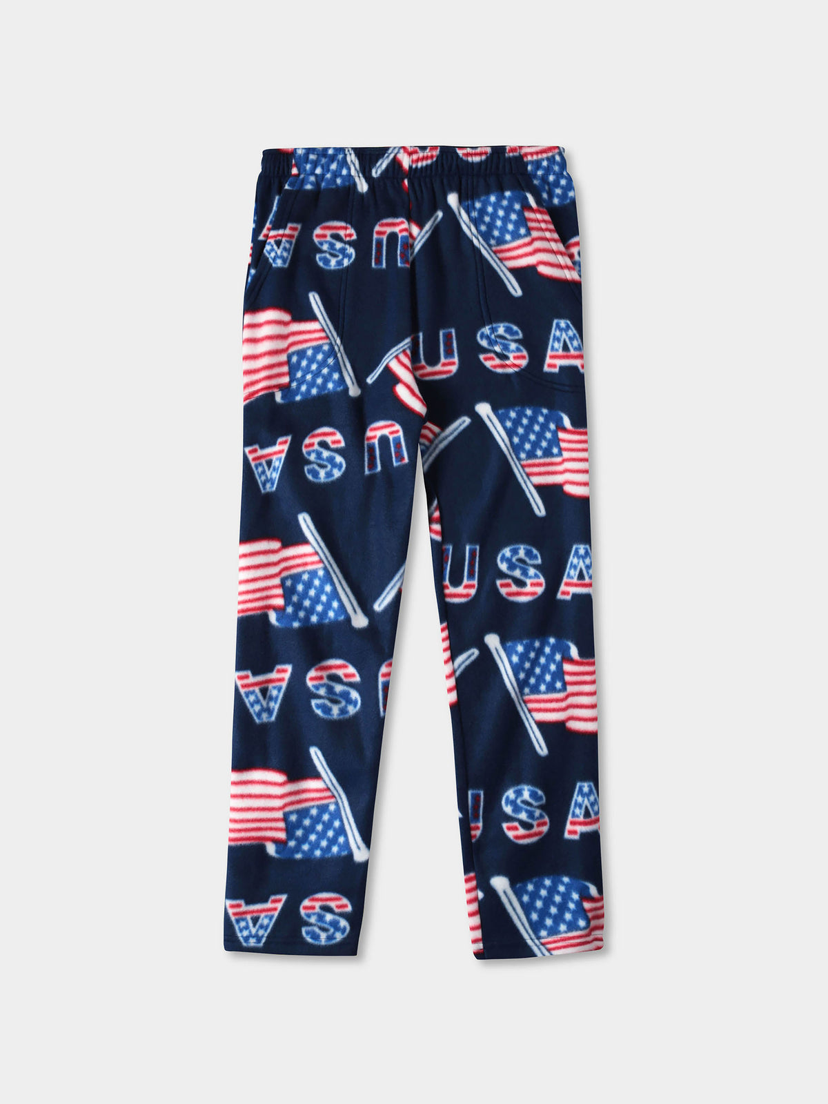 Men's Flag Print Fleece Pajama Pants American Flag – Wholesale Blank Print Pajama Pants | Hat and Beyond