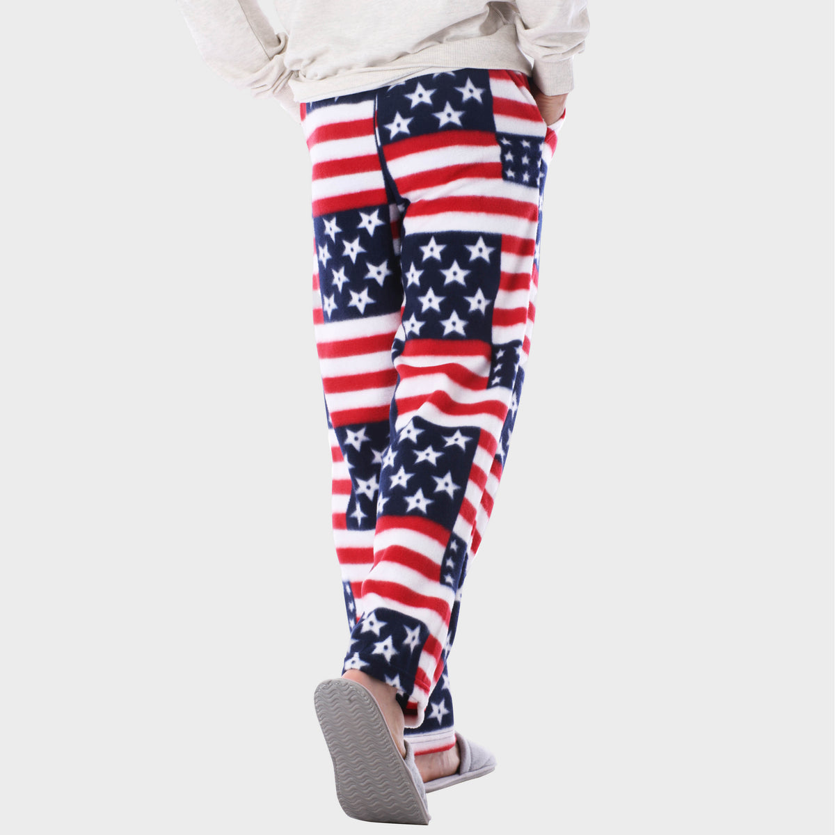 Men’s Printed Flag Pajama in pajama pants_mens pajama pants_mens lounge pants_soft pajama pants_pajama bottoms_pj pants_soft lounge pants_american flag pajamas_American Flag - Hat 