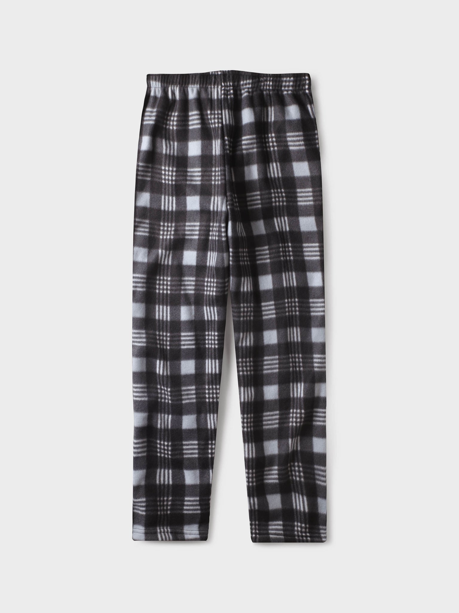 Men's Plaid Gray Fleece Pajama