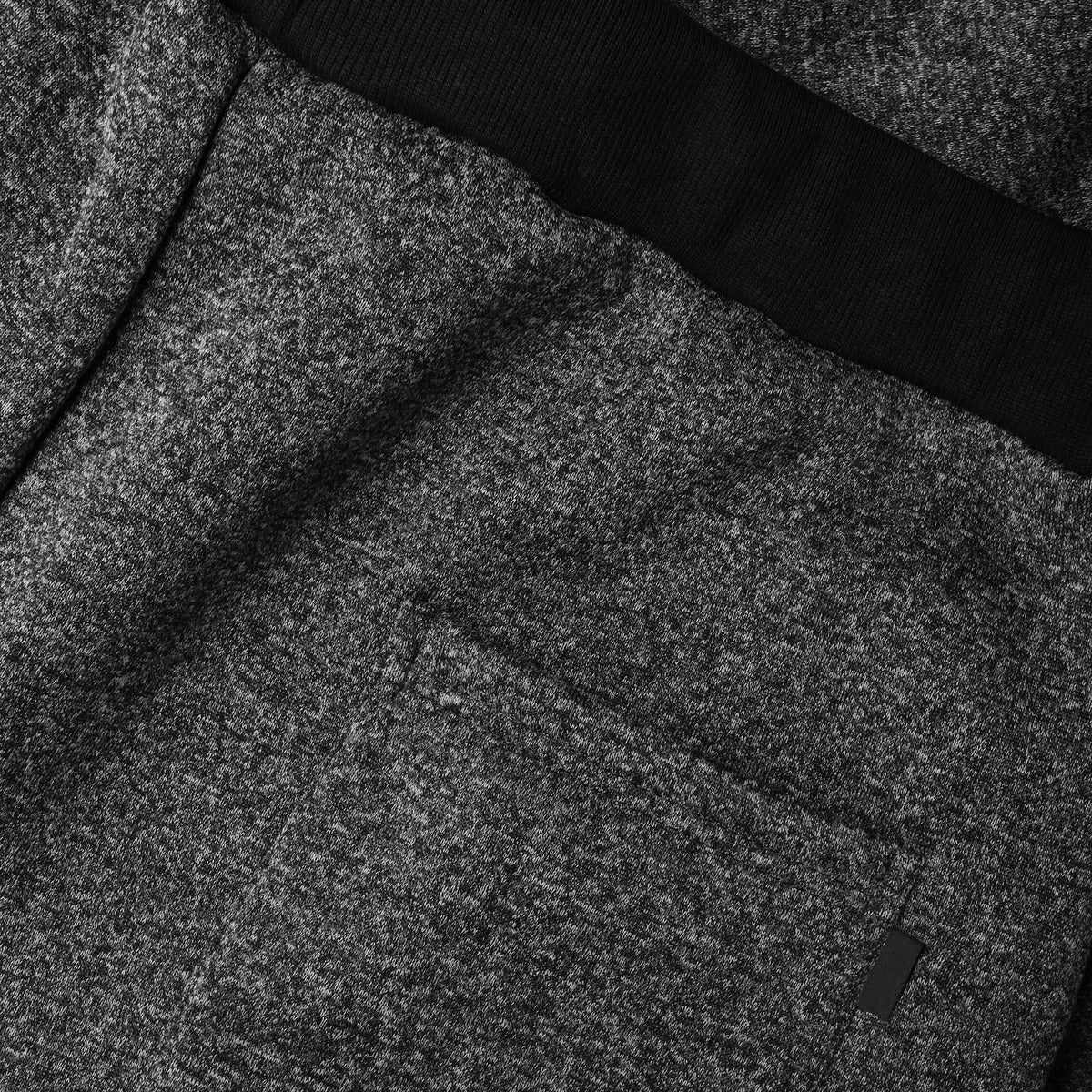 Men’s Melange Joggers in leather jogger_plain jogger_boys joggers_joggers mens_leather sweatpants_best sweatpants_champion sweatpants_champion joggers_Black - Hat and Beyond fleece