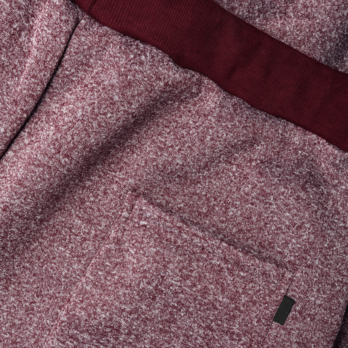 Men’s Melange Joggers in leather jogger_plain jogger_boys joggers_joggers mens_leather sweatpants_best sweatpants_champion sweatpants_champion joggers_Burgundy - Hat and Beyond fle