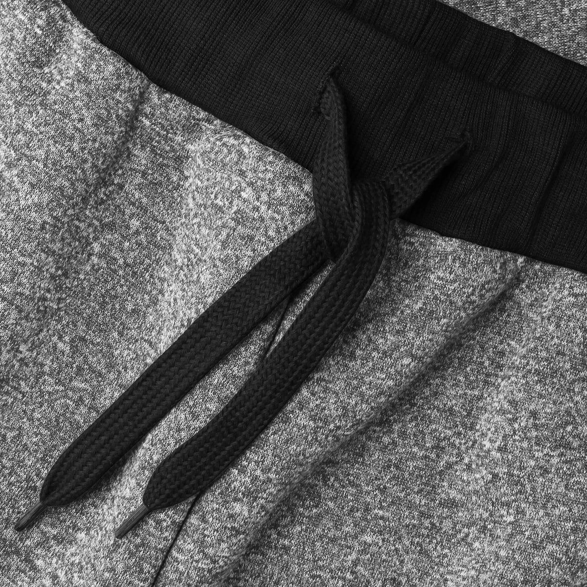 Men’s Melange Joggers in leather jogger_plain jogger_boys joggers_joggers mens_leather sweatpants_best sweatpants_champion sweatpants_champion joggers_Gray - Hat and Beyond fleece 