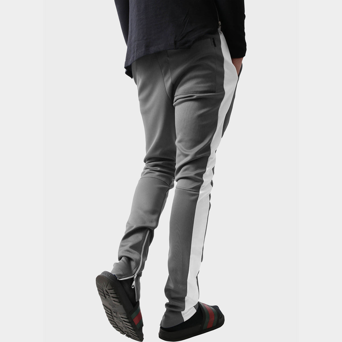 Men’s Two Tone Joggers in jogger_striped joggers_striped sweatpants_velvet joggers mens_sweatpants_side stripe joggers mens_champion sweatpants_champion joggers_mens joggers_Charco