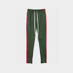 jogger_striped joggers_striped sweatpants_velvet joggers mens_sweatpants_side stripe joggers mens_champion sweatpants_champion joggers_mens joggers_Hunter Green/Red