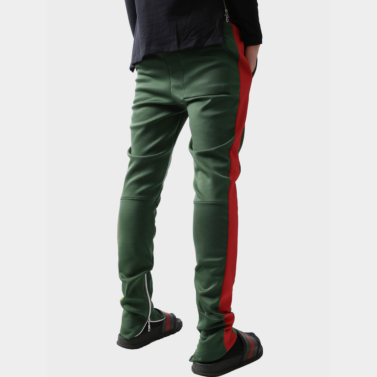 Men’s Two Tone Joggers in jogger_striped joggers_striped sweatpants_velvet joggers mens_sweatpants_side stripe joggers mens_champion sweatpants_champion joggers_mens joggers_Hunter