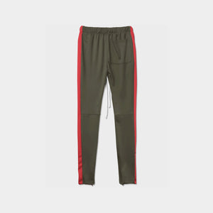 jogger_striped joggers_striped sweatpants_velvet joggers mens_sweatpants_side stripe joggers mens_champion sweatpants_champion joggers_mens joggers_Olive/Red