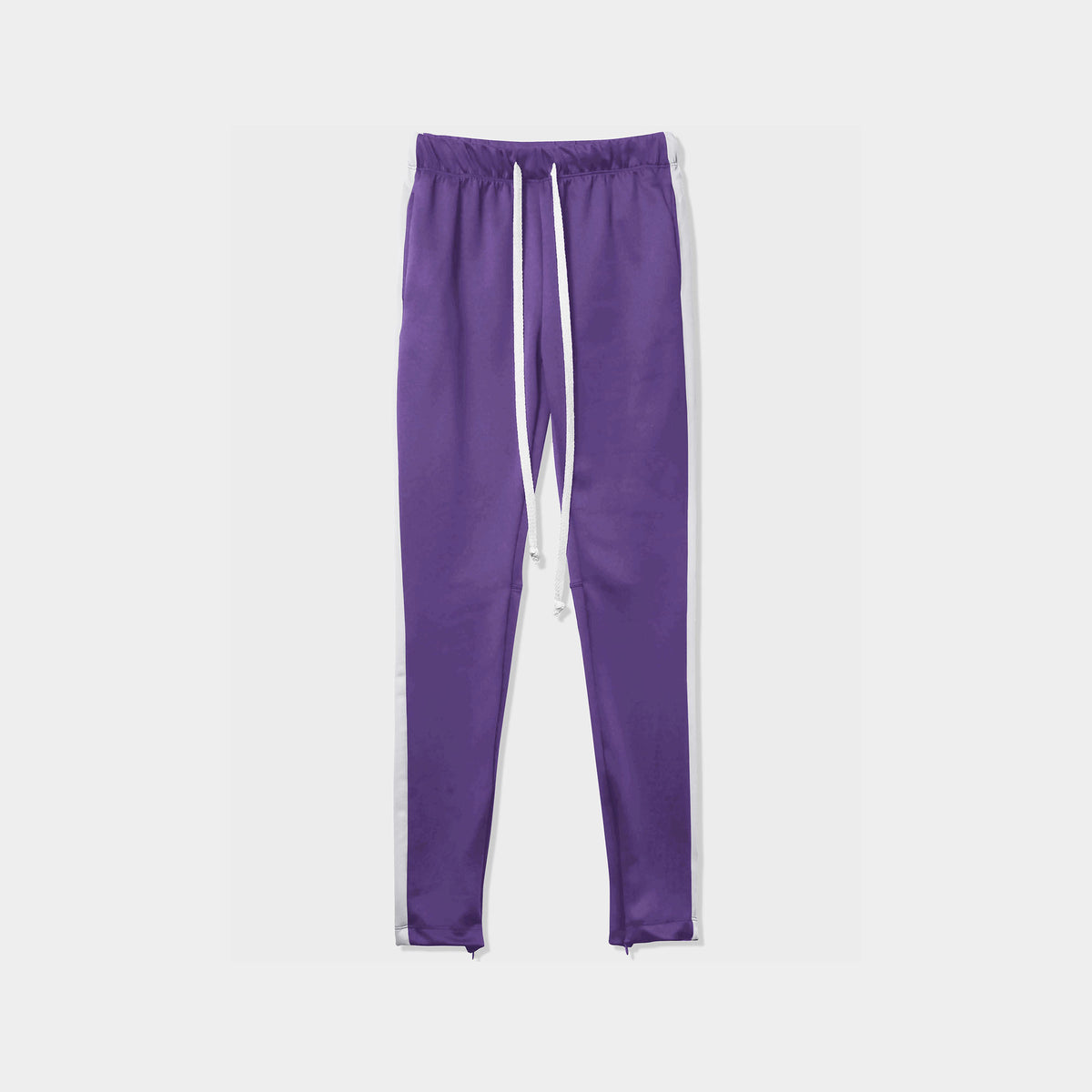 Men’s Two Tone Joggers in jogger_striped joggers_striped sweatpants_velvet joggers mens_sweatpants_side stripe joggers mens_champion sweatpants_champion joggers_mens joggers_Purple
