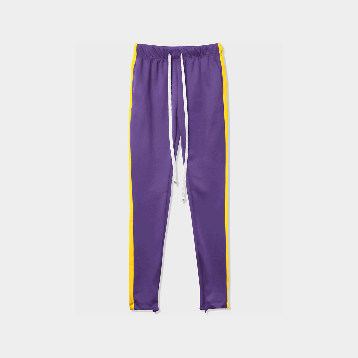 Men’s Two Tone Joggers in jogger_striped joggers_striped sweatpants_velvet joggers mens_sweatpants_side stripe joggers mens_champion sweatpants_champion joggers_mens joggers_Purple