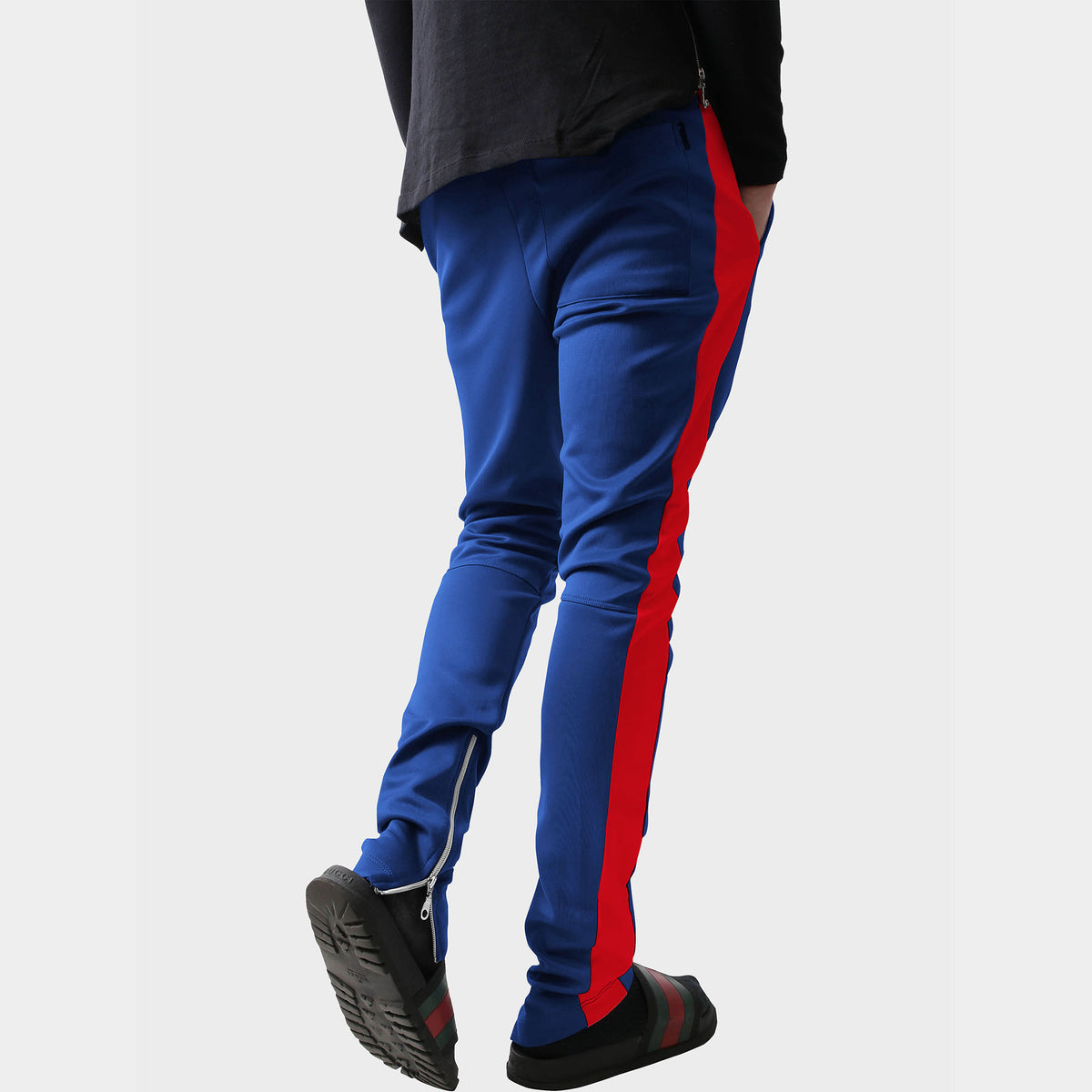 Men’s Two Tone Joggers in jogger_striped joggers_striped sweatpants_velvet joggers mens_sweatpants_side stripe joggers mens_champion sweatpants_champion joggers_mens joggers_Royal 