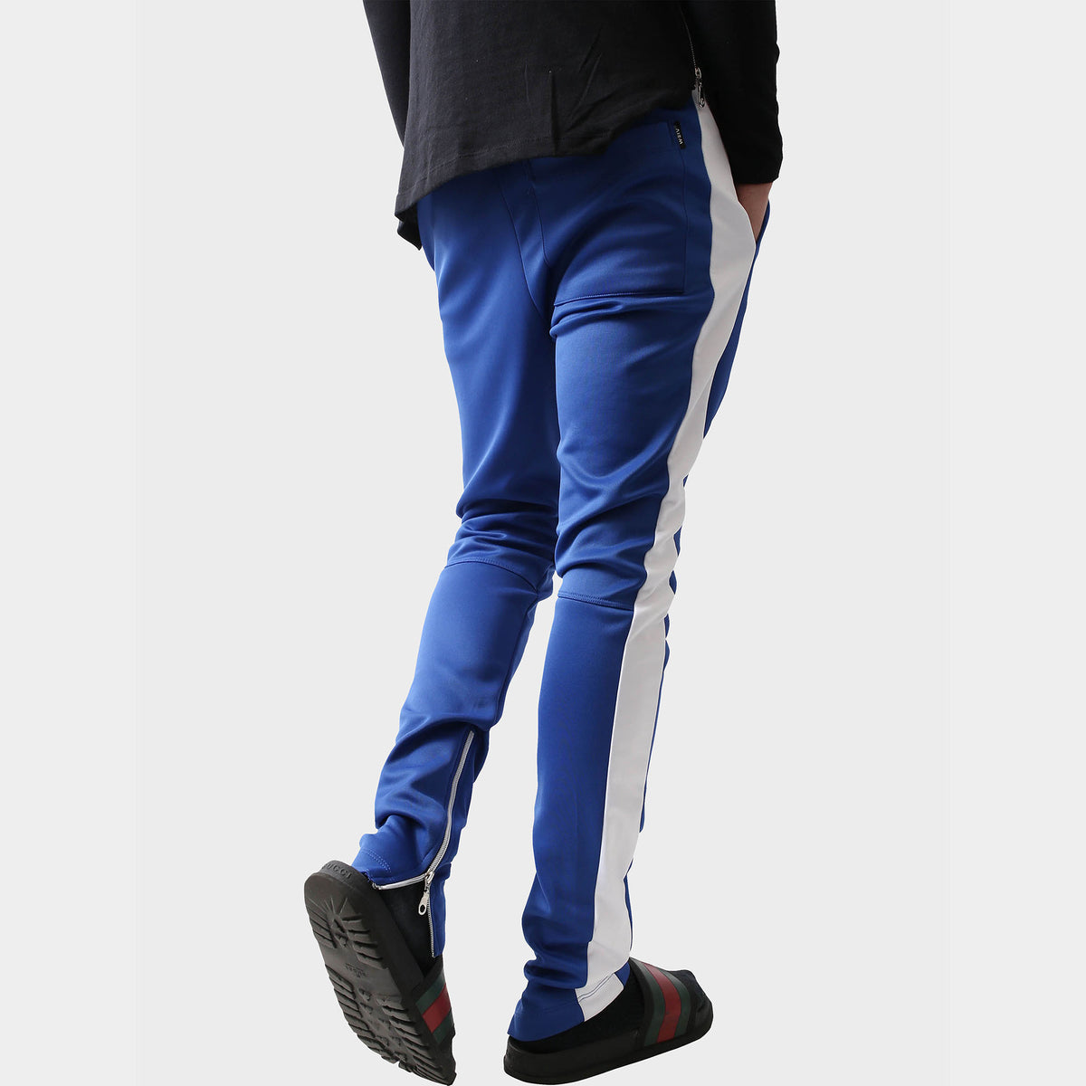 Men’s Two Tone Joggers in jogger_striped joggers_striped sweatpants_velvet joggers mens_sweatpants_side stripe joggers mens_champion sweatpants_champion joggers_mens joggers_Royal 