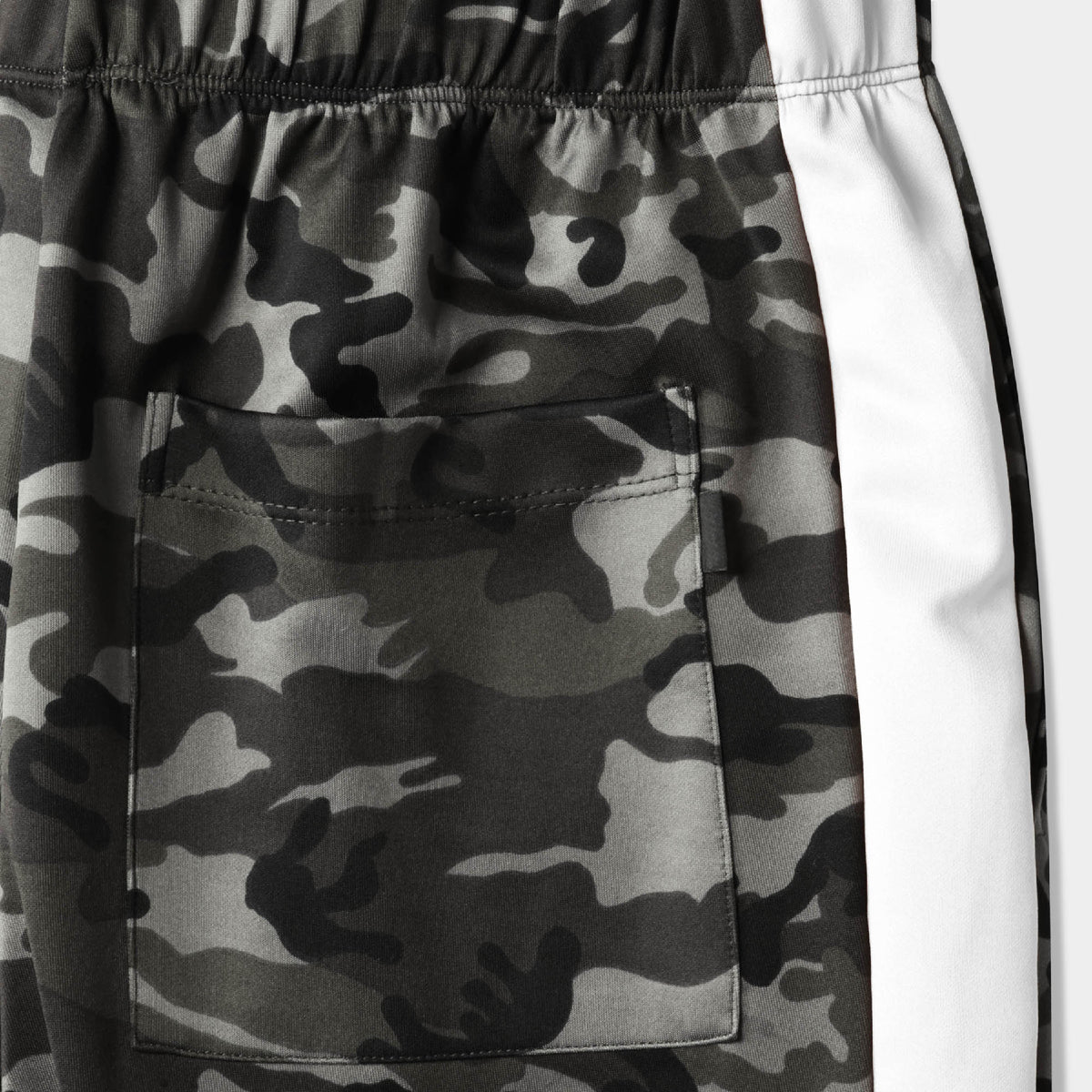 Men’s Camo Track Pants in camo track pants_camouflage track pants_camo track pants mens_army print track pant_mens camo track pants_track pants camo_Camo/White - Hat and Beyond fle