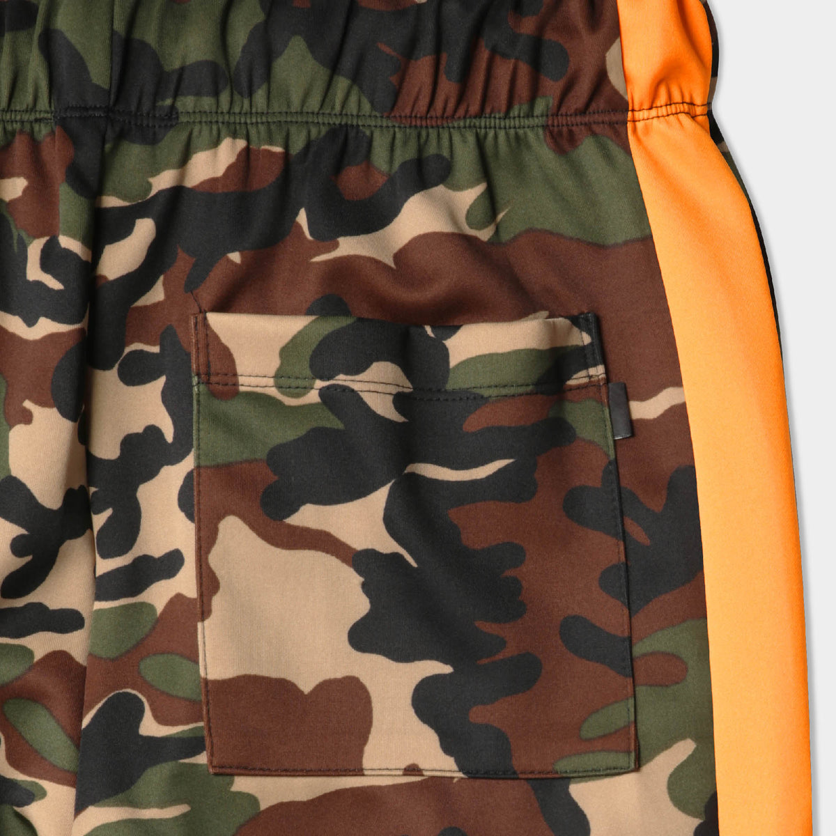 Men’s Camo Track Pants in camo track pants_camouflage track pants_camo track pants mens_army print track pant_mens camo track pants_track pants camo_Green Camo/Orange - Hat and Bey