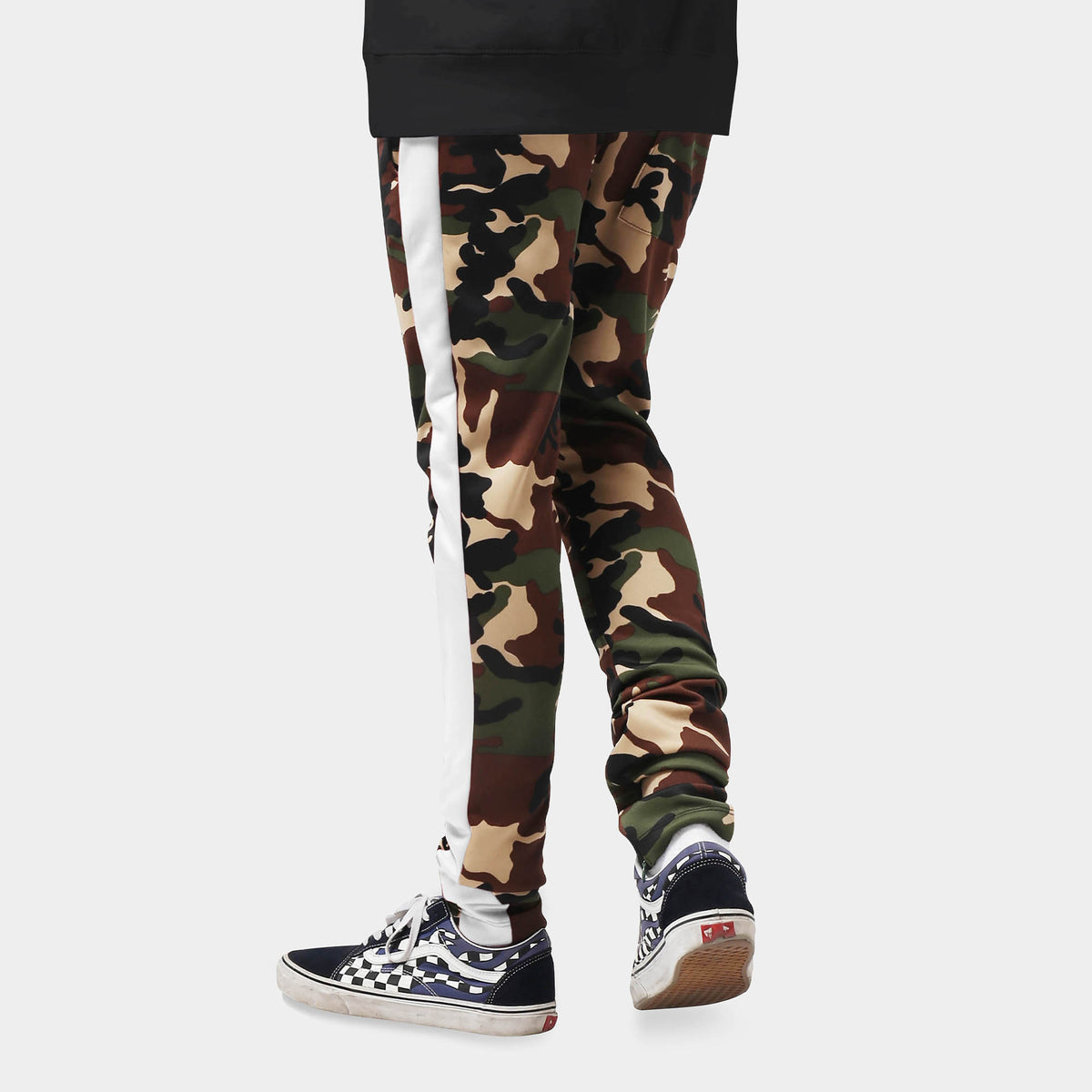 Men’s Camo Track Pants in camo track pants_camouflage track pants_camo track pants mens_army print track pant_mens camo track pants_track pants camo_Green Camo/White - Hat and Beyo