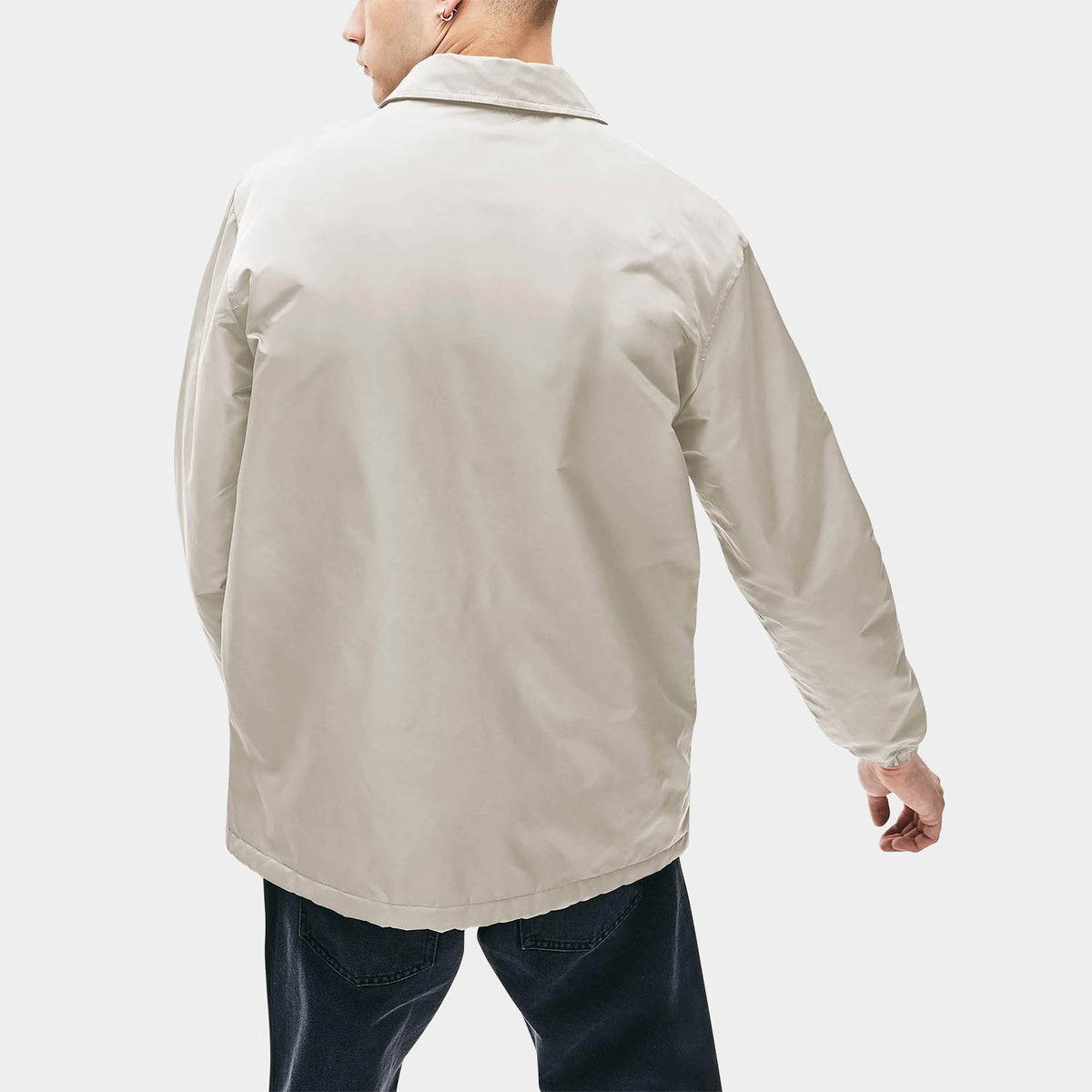 Men’s Coach Jacket in waterproof jacket_waterproofs_mens waterproof jacket_best rain jacket_lightweight waterproof jacket_water resistant jacket_Sand - Hat and Beyond outerwear