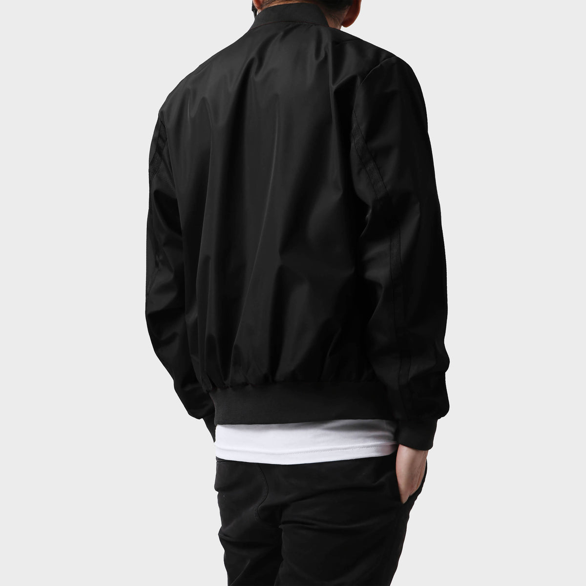 Men’s Waterproof Bomber Jacket in bomber jacket_mens bomber jacket_aviators jacket_aviator jacket mens_oversized bomber jacket_best bomber jackets_Black - Hat and Beyond outerwear