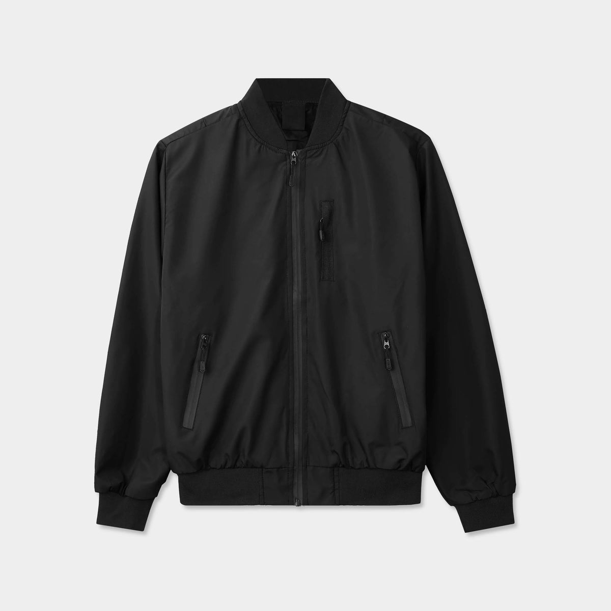 Men’s Waterproof Bomber Jacket in bomber jacket_mens bomber jacket_aviators jacket_aviator jacket mens_oversized bomber jacket_best bomber jackets_Black - Hat and Beyond outerwear