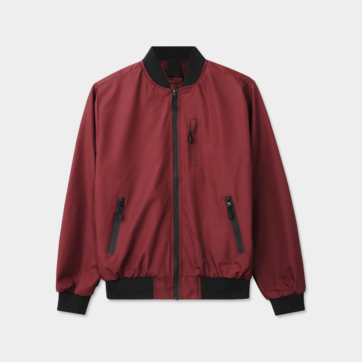 Men’s Waterproof Bomber Jacket in bomber jacket_mens bomber jacket_aviators jacket_aviator jacket mens_oversized bomber jacket_best bomber jackets_Burgundy - Hat and Beyond outerwe