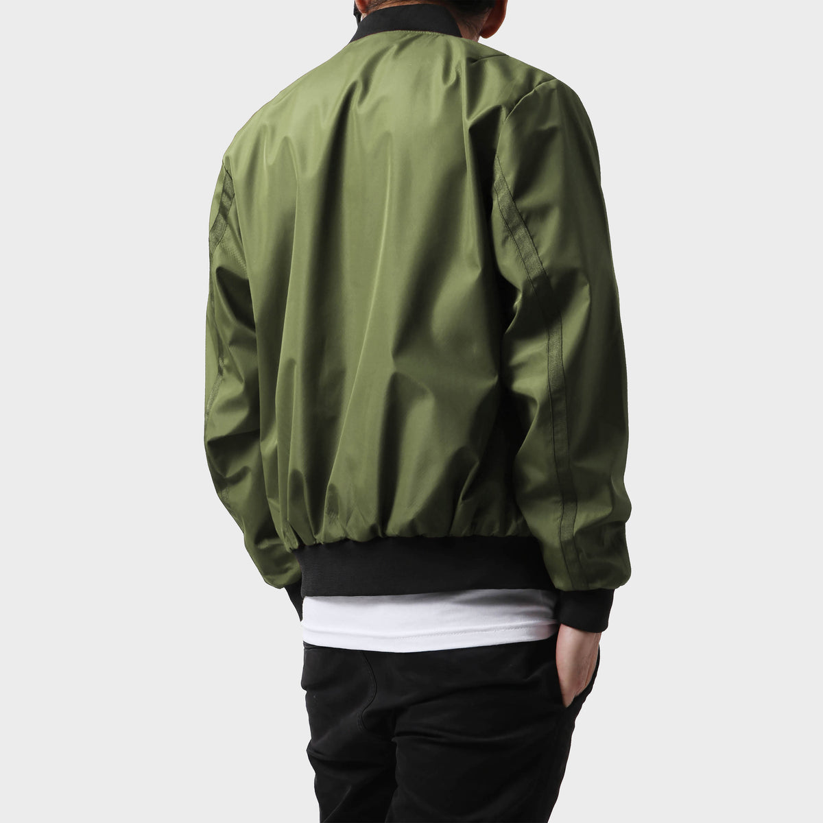 Men’s Waterproof Bomber Jacket in bomber jacket_mens bomber jacket_aviators jacket_aviator jacket mens_oversized bomber jacket_best bomber jackets_Olive - Hat and Beyond outerwear