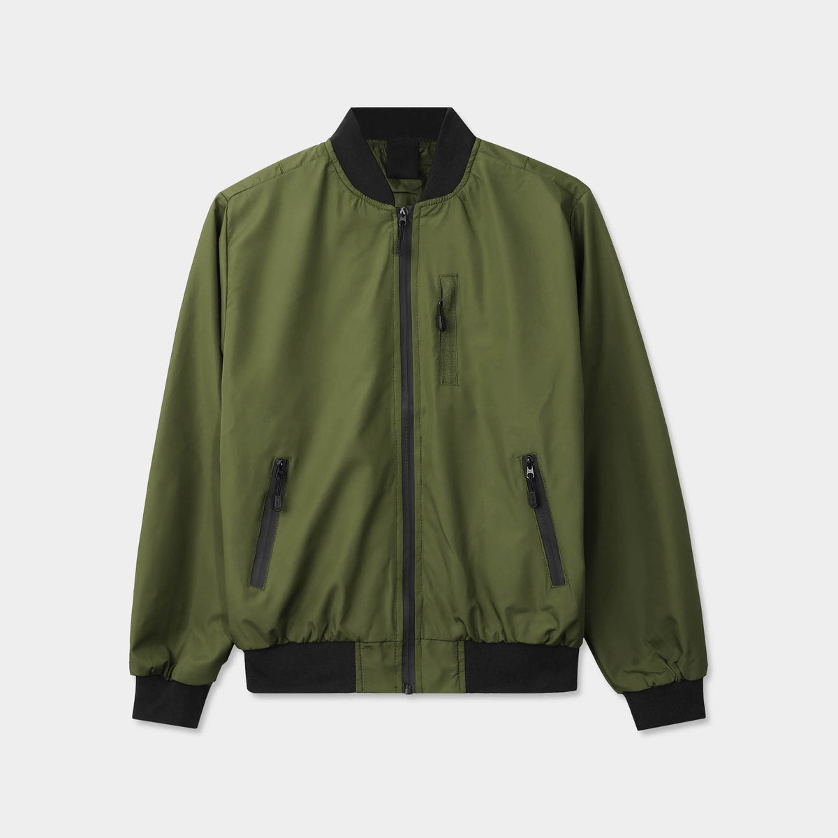 Men’s Waterproof Bomber Jacket in bomber jacket_mens bomber jacket_aviators jacket_aviator jacket mens_oversized bomber jacket_best bomber jackets_Olive - Hat and Beyond outerwear