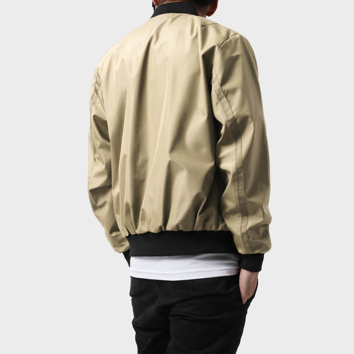 Men’s Waterproof Bomber Jacket in bomber jacket_mens bomber jacket_aviators jacket_aviator jacket mens_oversized bomber jacket_best bomber jackets_Tan - Hat and Beyond outerwear