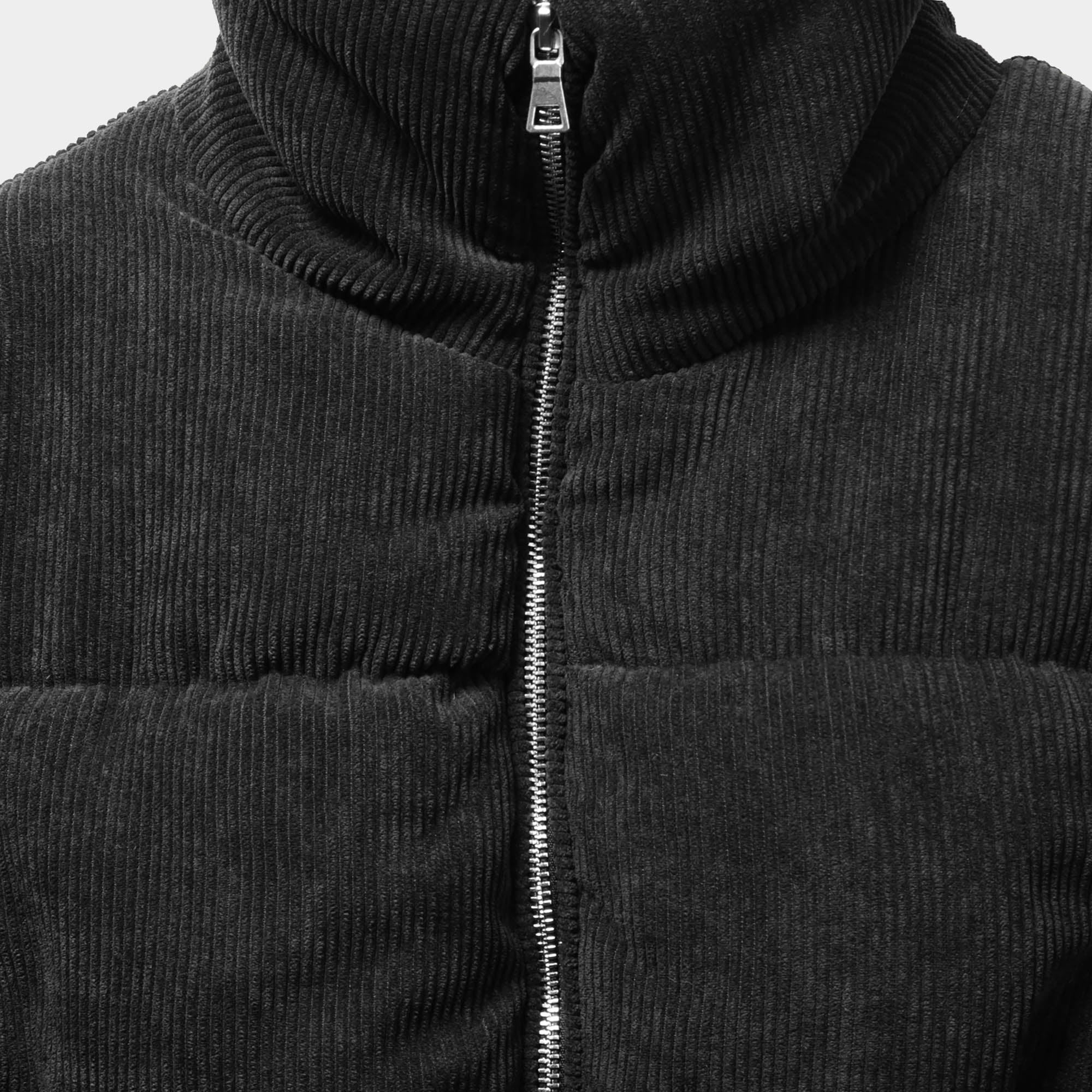 corduroy puffer jacket_cord puffer jacket_corduroy puffer_corduroy puffer coat_corduroy jacket puffer_cord jacket_oversized corduroy jacket_Black