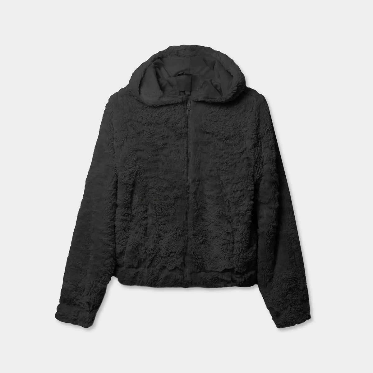 Women’s Fur Zip-Up Hoodie in Fur hoodie_faux fur hoodie_fur lined hoodie_champion fur hoodie_fur sweatshirt_faux fur hoodie womens_faux fur zip hoodie_faux hoodie_fur zip up hoodie