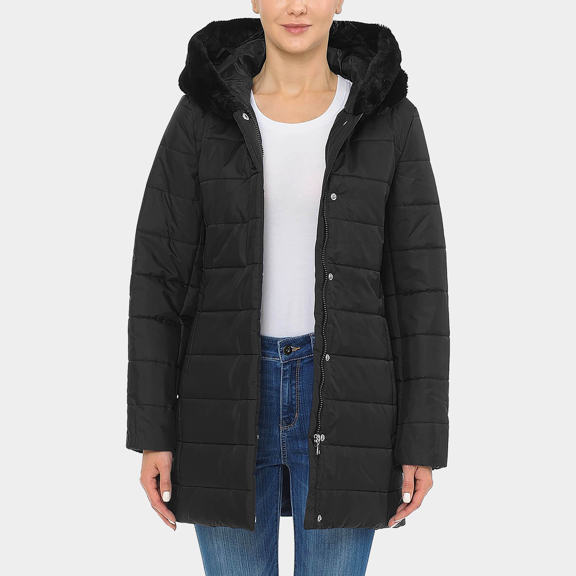 puffer coat_bubble jacket_bubble coat_womens puffer coat_down coat_long puffer coat_long down coat_down coat women_h&m puffer jacket_Black