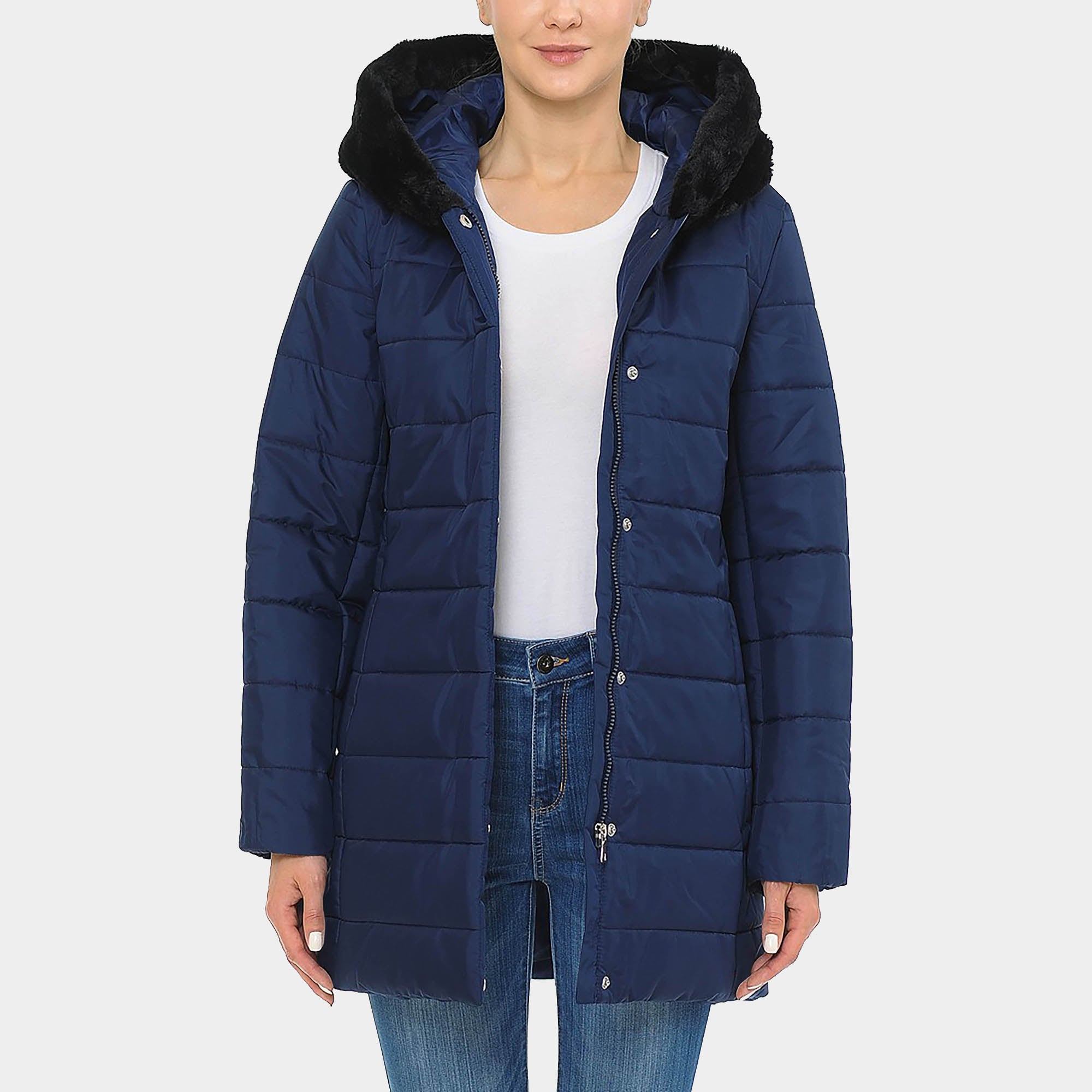 puffer coat_bubble jacket_bubble coat_womens puffer coat_down coat_long puffer coat_long down coat_down coat women_h&m puffer jacket_Navy