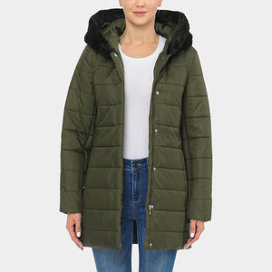 puffer coat_bubble jacket_bubble coat_womens puffer coat_down coat_long puffer coat_long down coat_down coat women_h&m puffer jacket_Olive