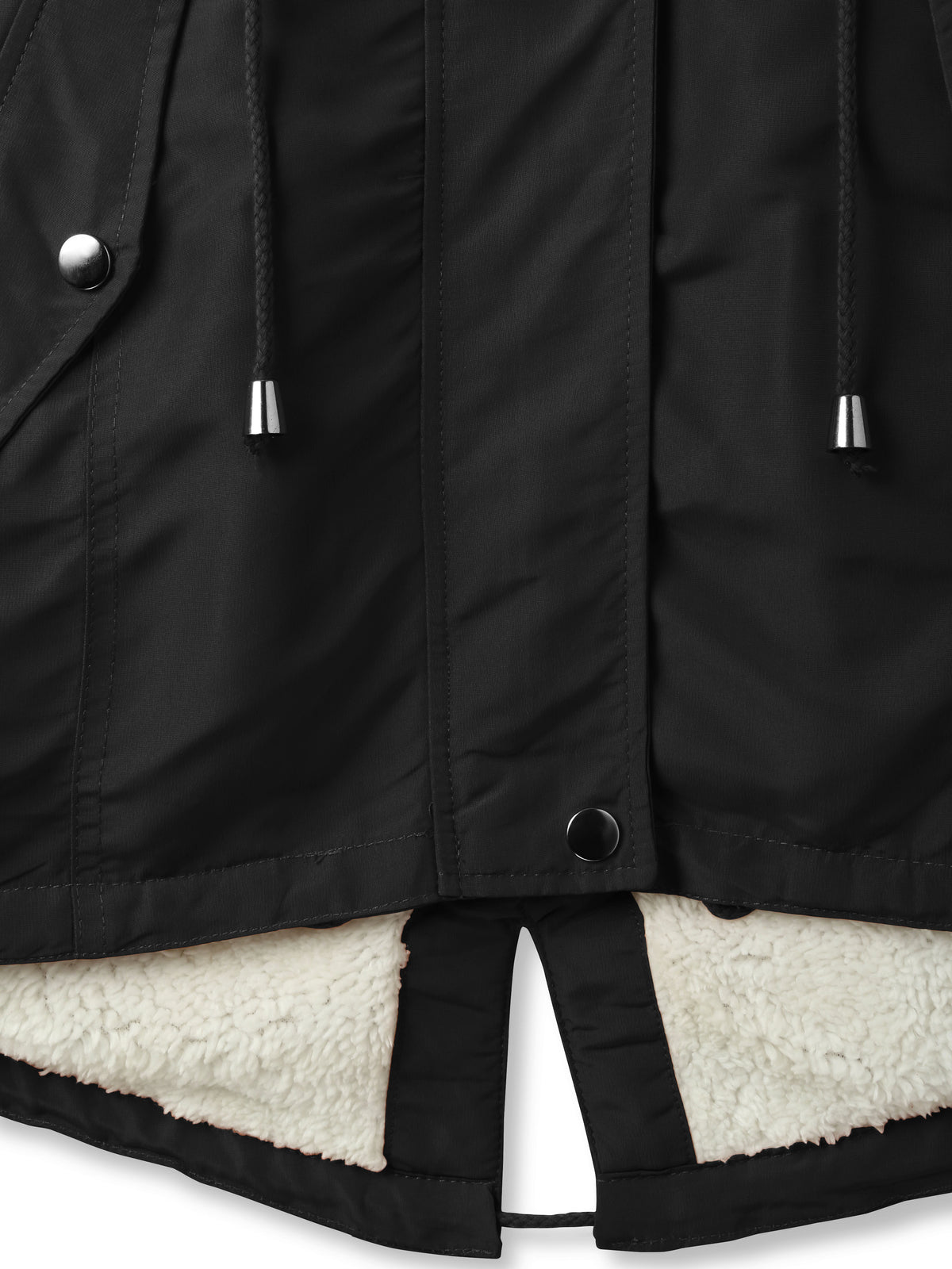 Women’s Sherpa-Lined Hooded Anorak Jacket in womens_sherpa_lined_anorak_jacket_lightweight_cargo_military_parka_ski_coat_parka_jacket_hood_faux_fur_hooded_nuage_quilted_puffer_coat