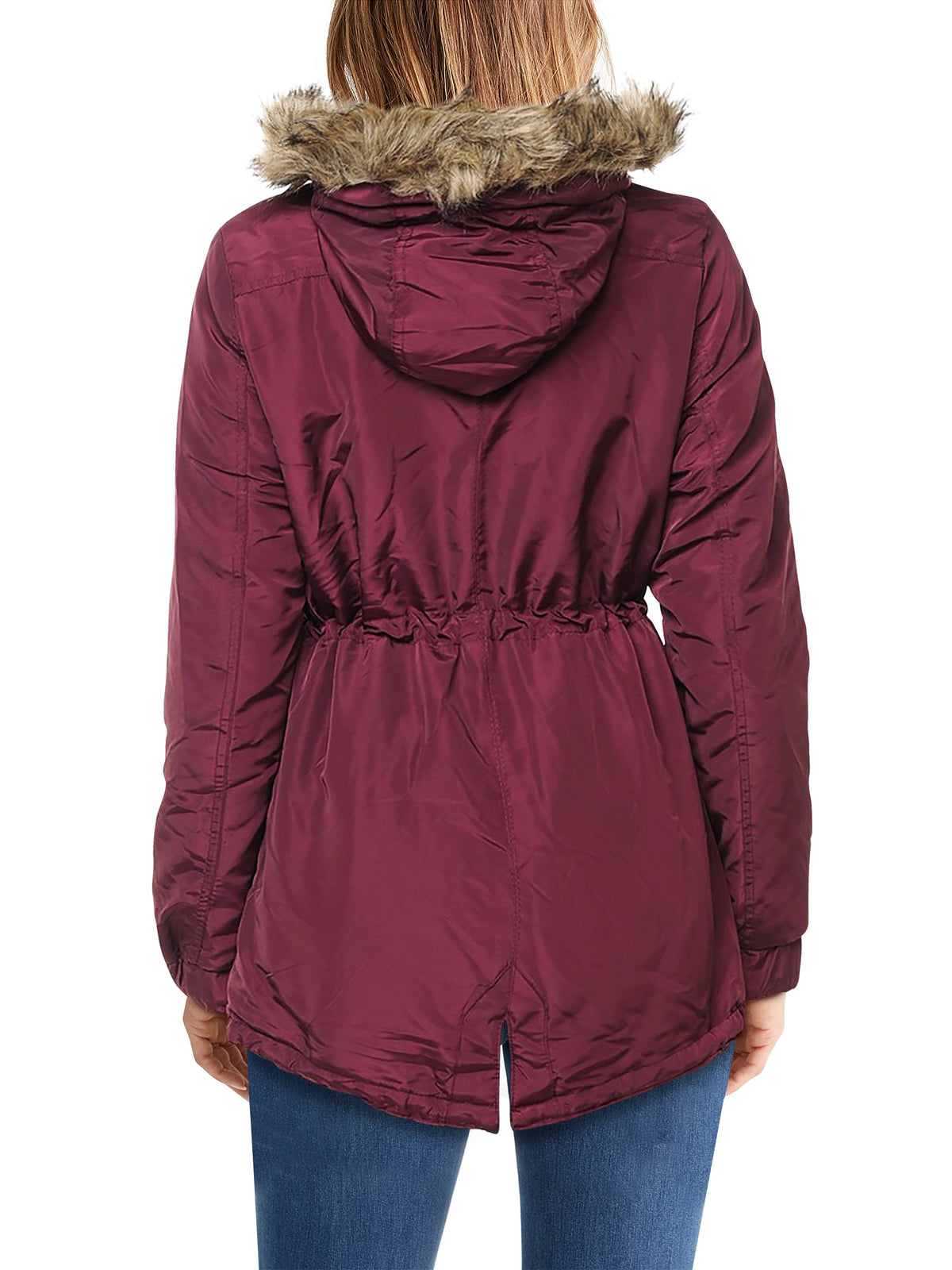 Women’s Sherpa-Lined Hooded Anorak Jacket in womens_sherpa_lined_anorak_jacket_lightweight_cargo_military_parka_ski_coat_parka_jacket_hood_faux_fur_hooded_nuage_quilted_puffer_coat