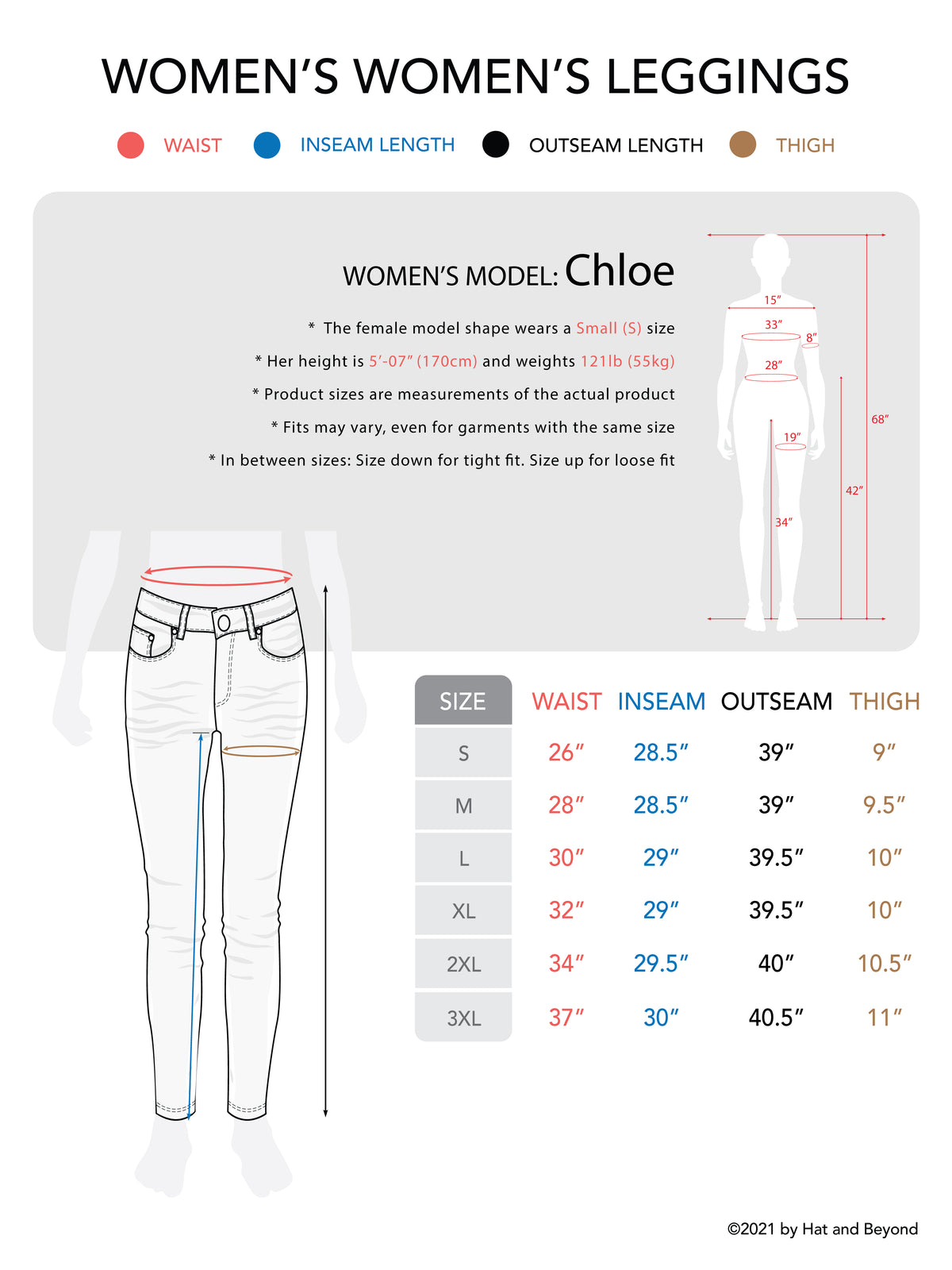 Women’s High Waisted Compression Stretch Jean Leggings Jeggings in Black - Hat and Beyond stretch leggings