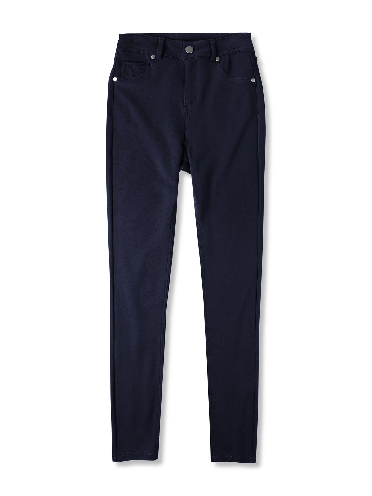 Women’s High Waisted Compression Stretch Jean Leggings Jeggings in Navy - Hat and Beyond stretch leggings