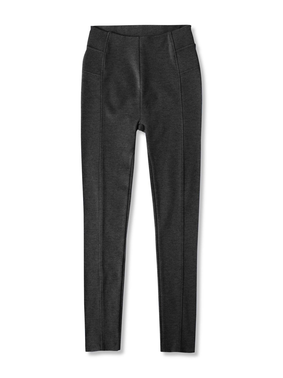 Women’s Compression Waist Squat Proof Exercise Leggings in Gray/Black - Hat and Beyond stretch leggings