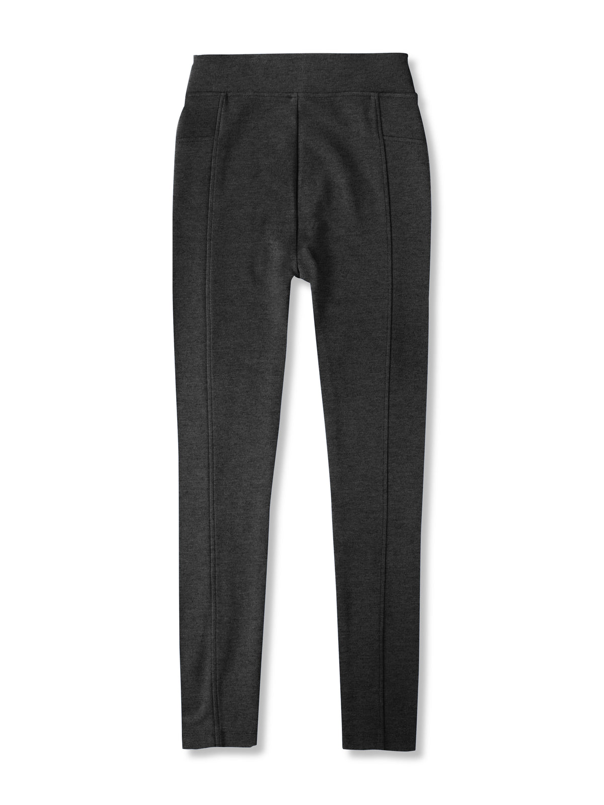 Women’s Compression Waist Squat Proof Exercise Leggings in Gray/Black - Hat and Beyond stretch leggings