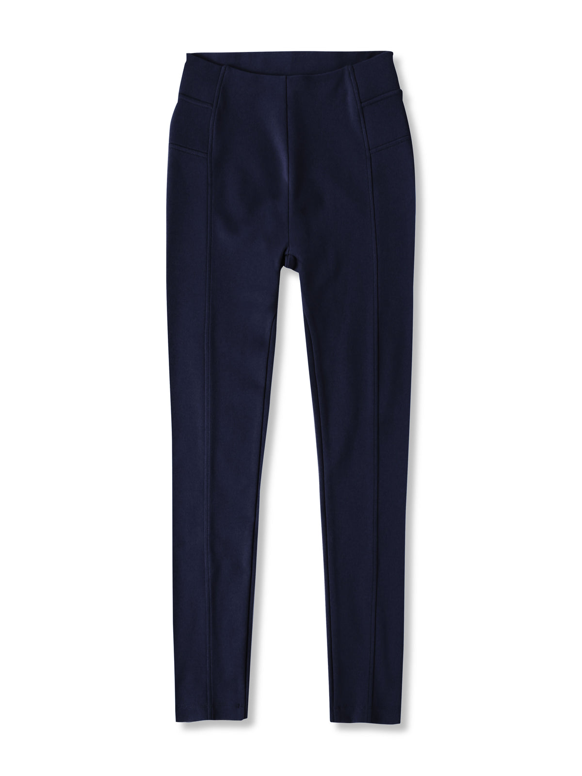 Women’s Compression Waist Squat Proof Exercise Leggings in Navy - Hat and Beyond stretch leggings