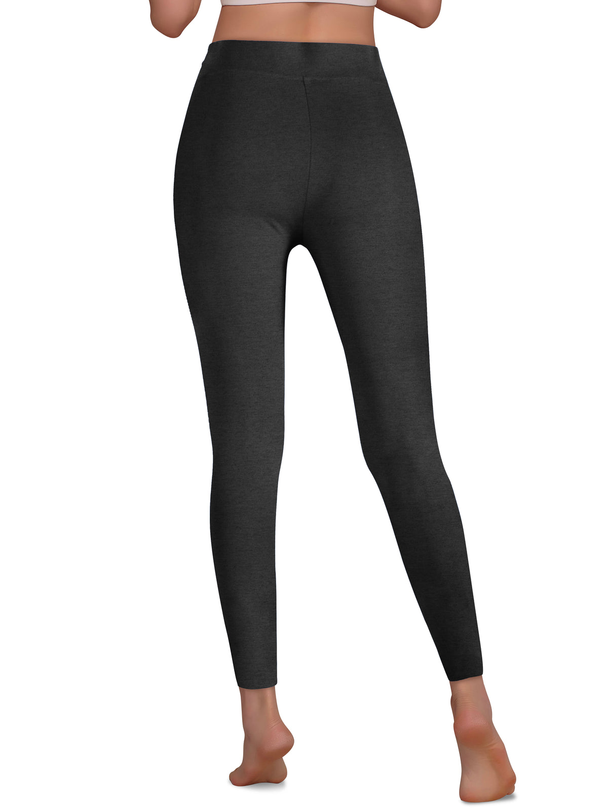 Women’s Crossover Leggings in Gray/Black - Hat and Beyond stretch leggings