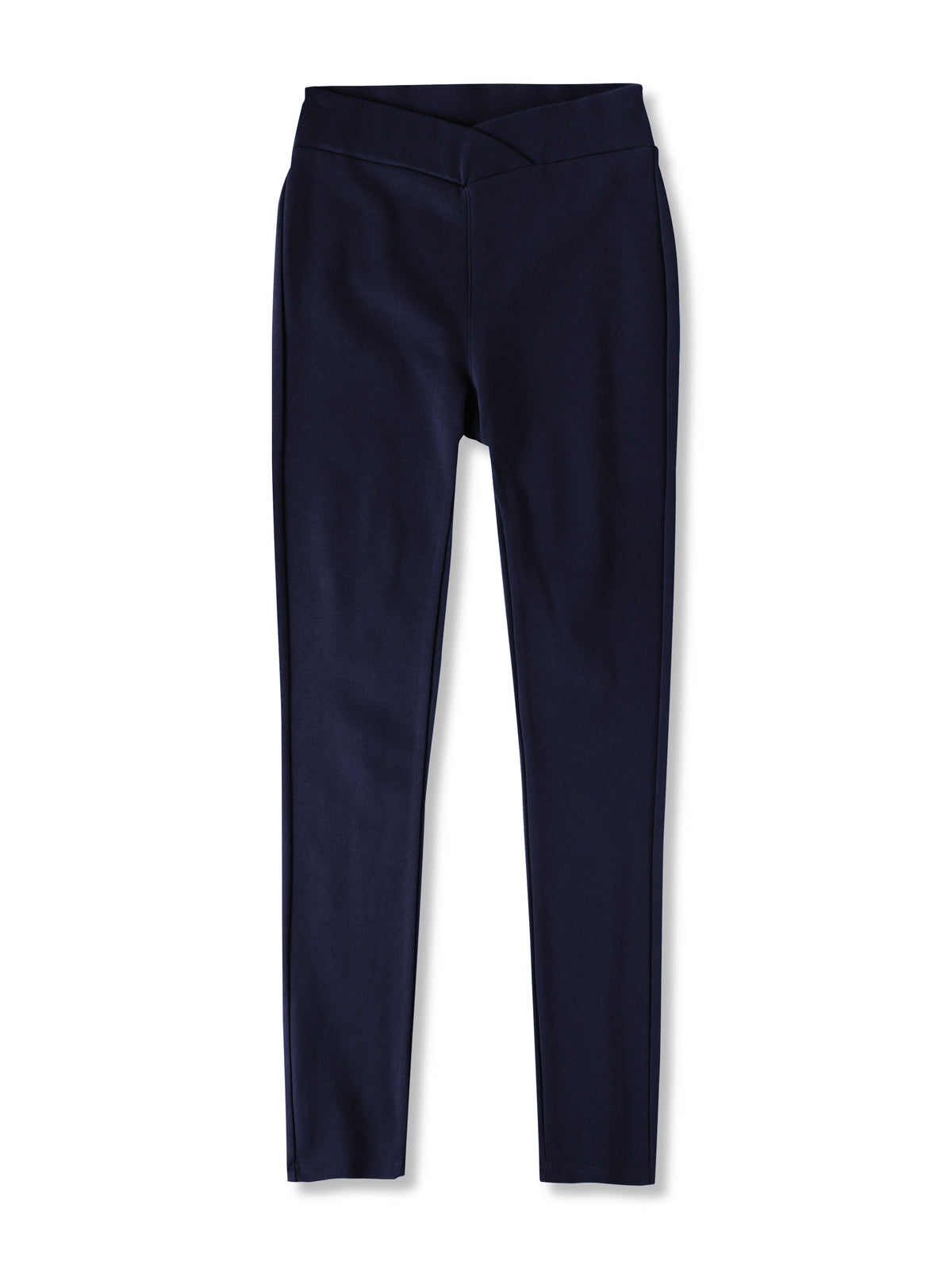 Women’s Crossover Leggings in Navy - Hat and Beyond stretch leggings
