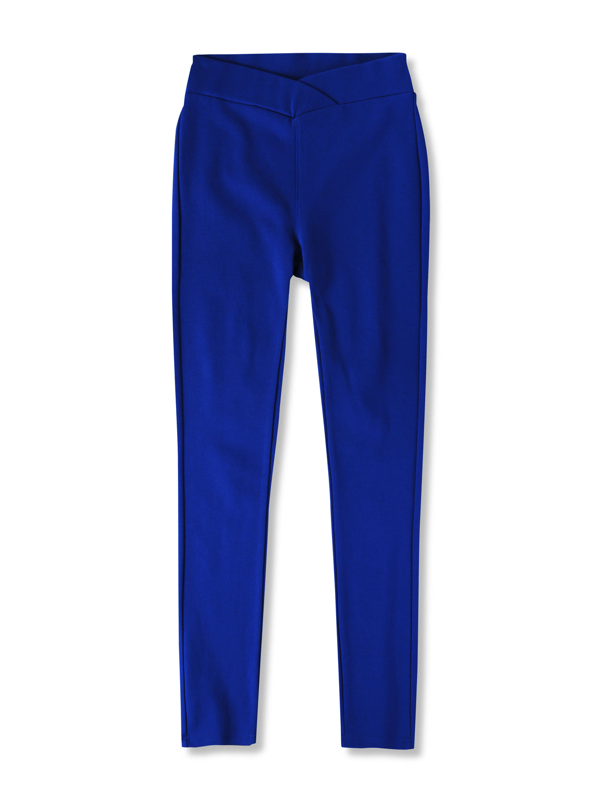 Women’s Crossover Leggings in Royal - Hat and Beyond stretch leggings
