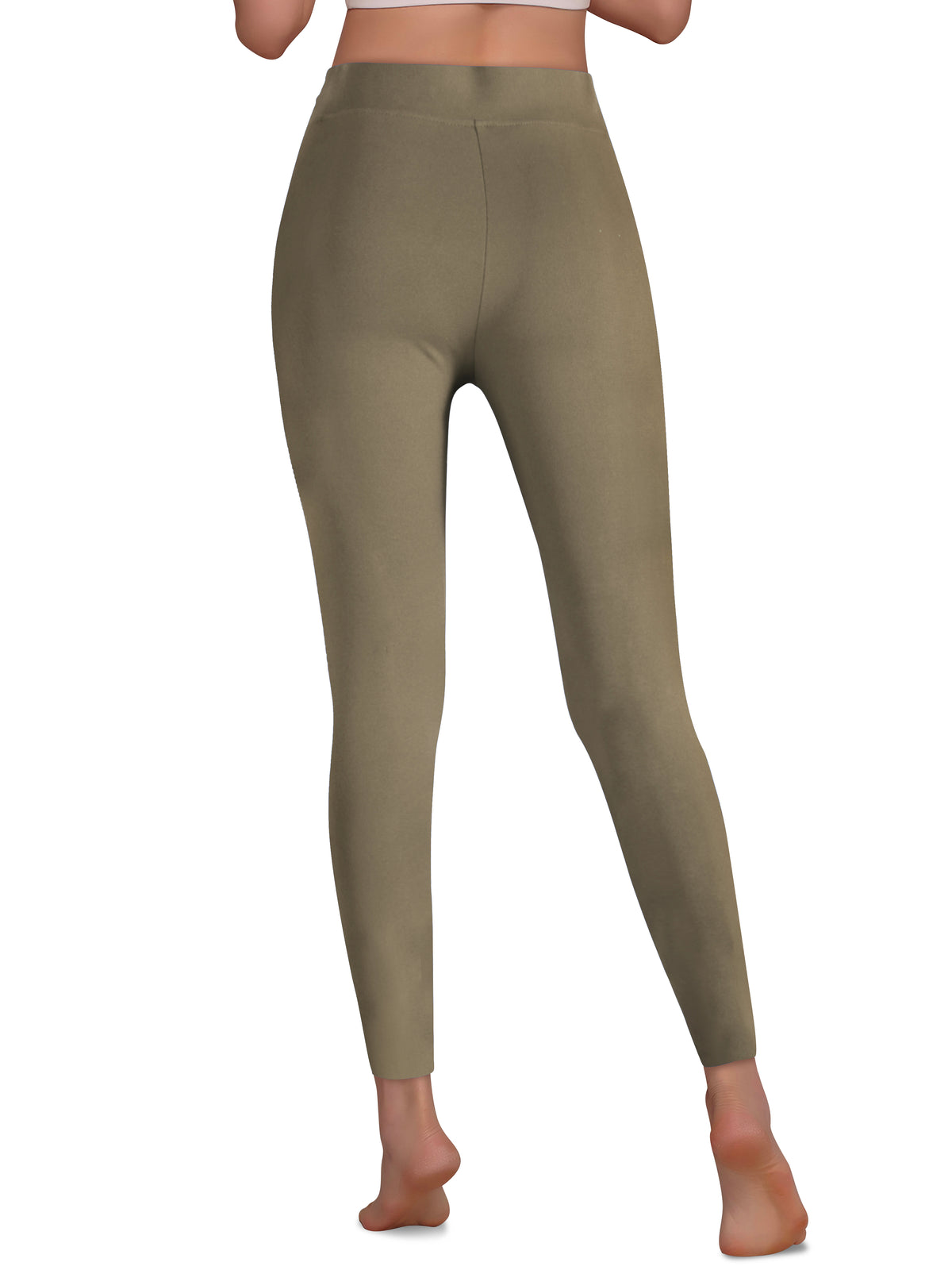 Women’s Crossover Leggings in Stone - Hat and Beyond stretch leggings
