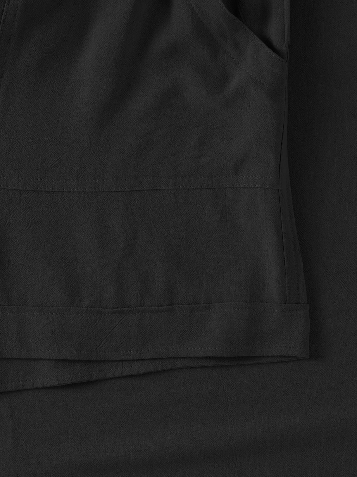 Women’s Linen Blend Beach Cover Up Shorts Vacation Resort Lounge [Slightly Sheer] in Black - Hat and Beyond casual shorts
