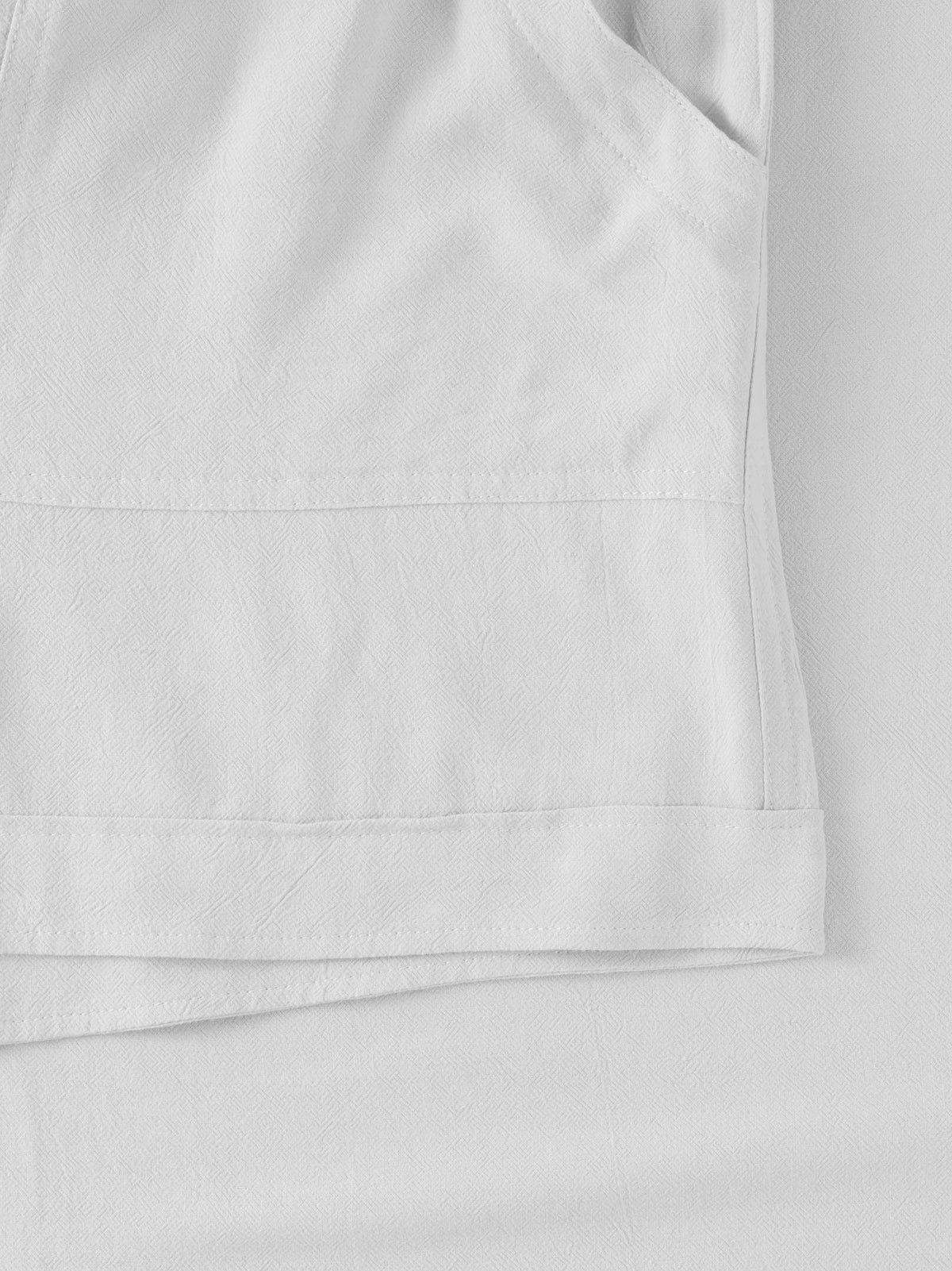 Women’s Linen Blend Beach Cover Up Shorts Vacation Resort Lounge [Slightly Sheer] in White - Hat and Beyond casual shorts