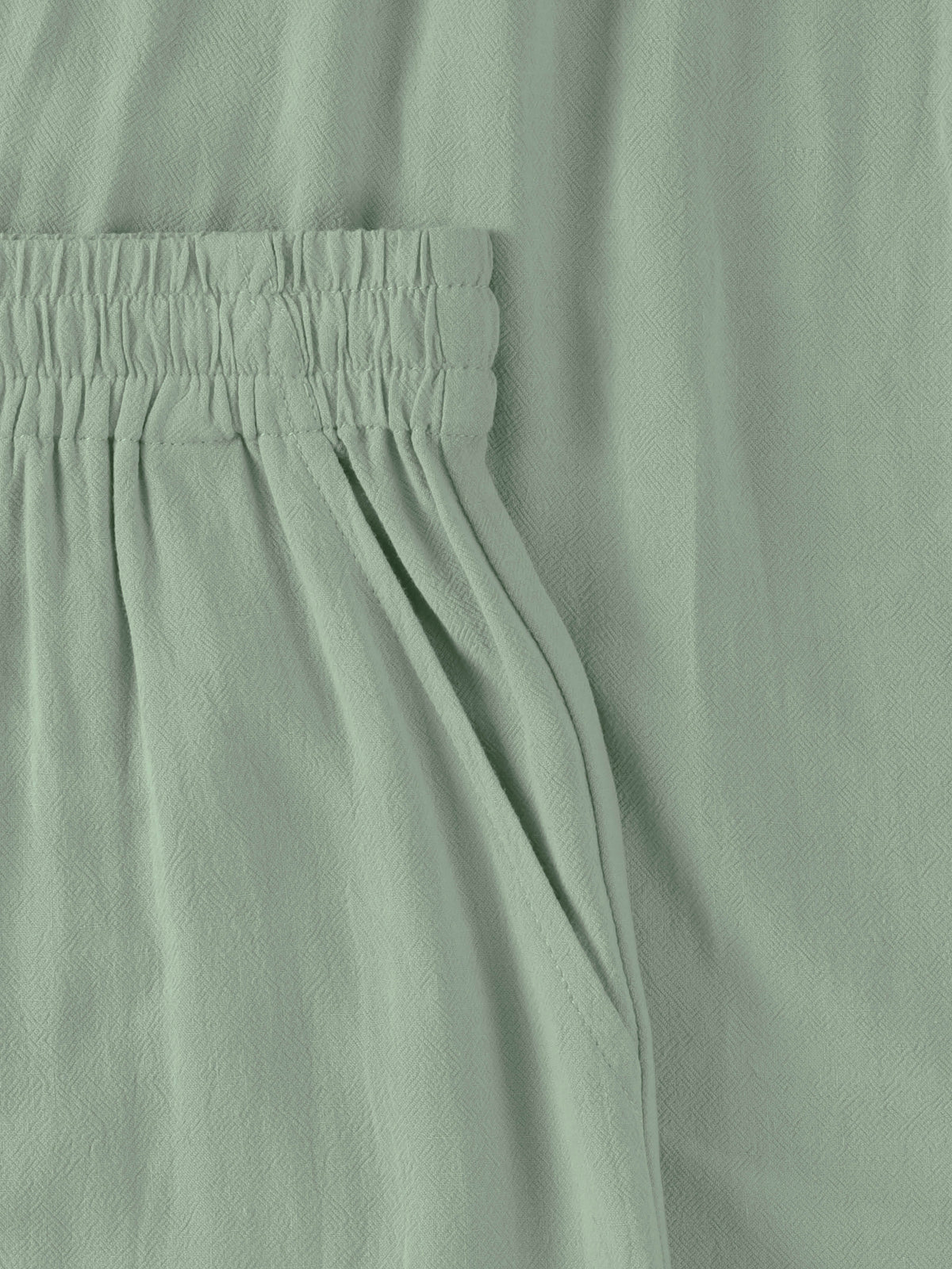 Women’s Capri Beach Cover Linen Pants in Olive - Hat and Beyond linen pants