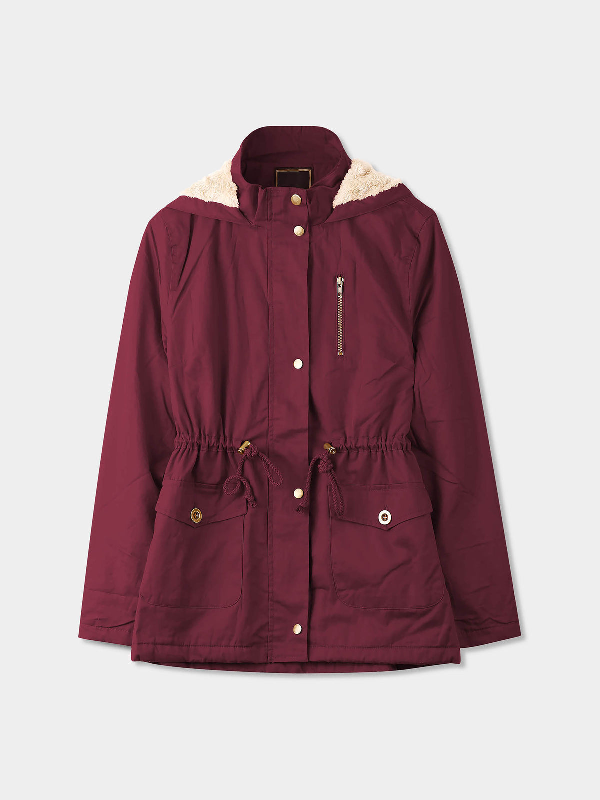 Women's Fur Lined Winter Coat Mulberry – Wholesale Blank Winter Coat | Hat and Beyond