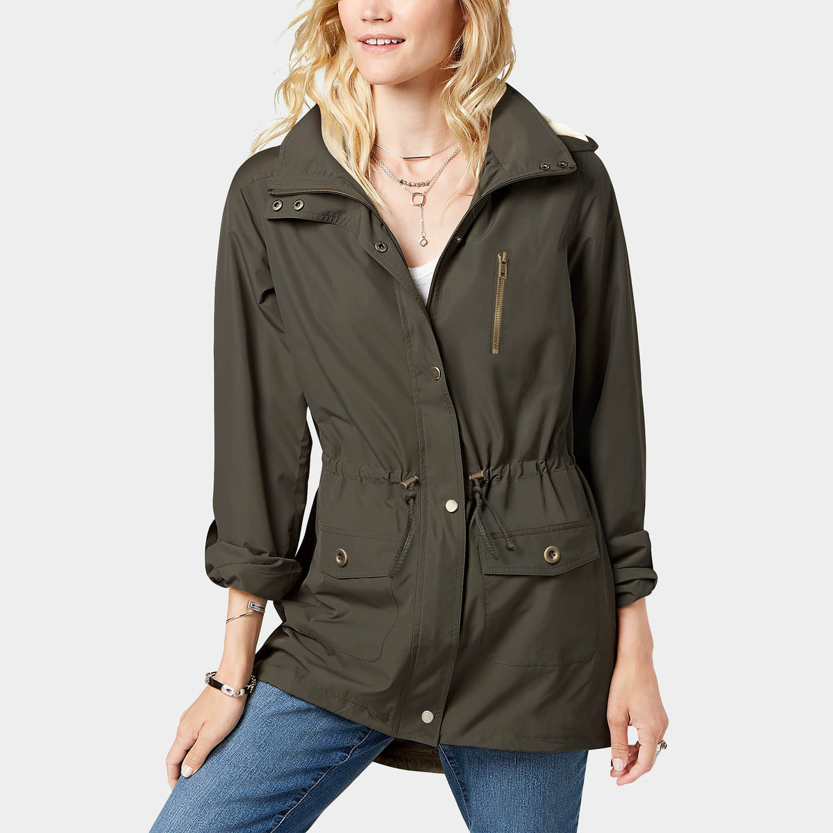 Women’s Fur Lined Coat in fur coat_faux fur coat_faux fur jacket_fur jacket_fluffy jacket_winter coats_overcoat_women’s winter coats_coats for women_Olive - Hat and Beyond blank ap