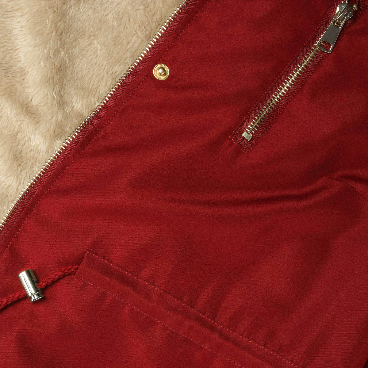 Women’s Fur Lined Coat in fur coat_faux fur coat_faux fur jacket_fur jacket_fluffy jacket_winter coats_overcoat_women’s winter coats_coats for women_Red - Hat and Beyond blank appa