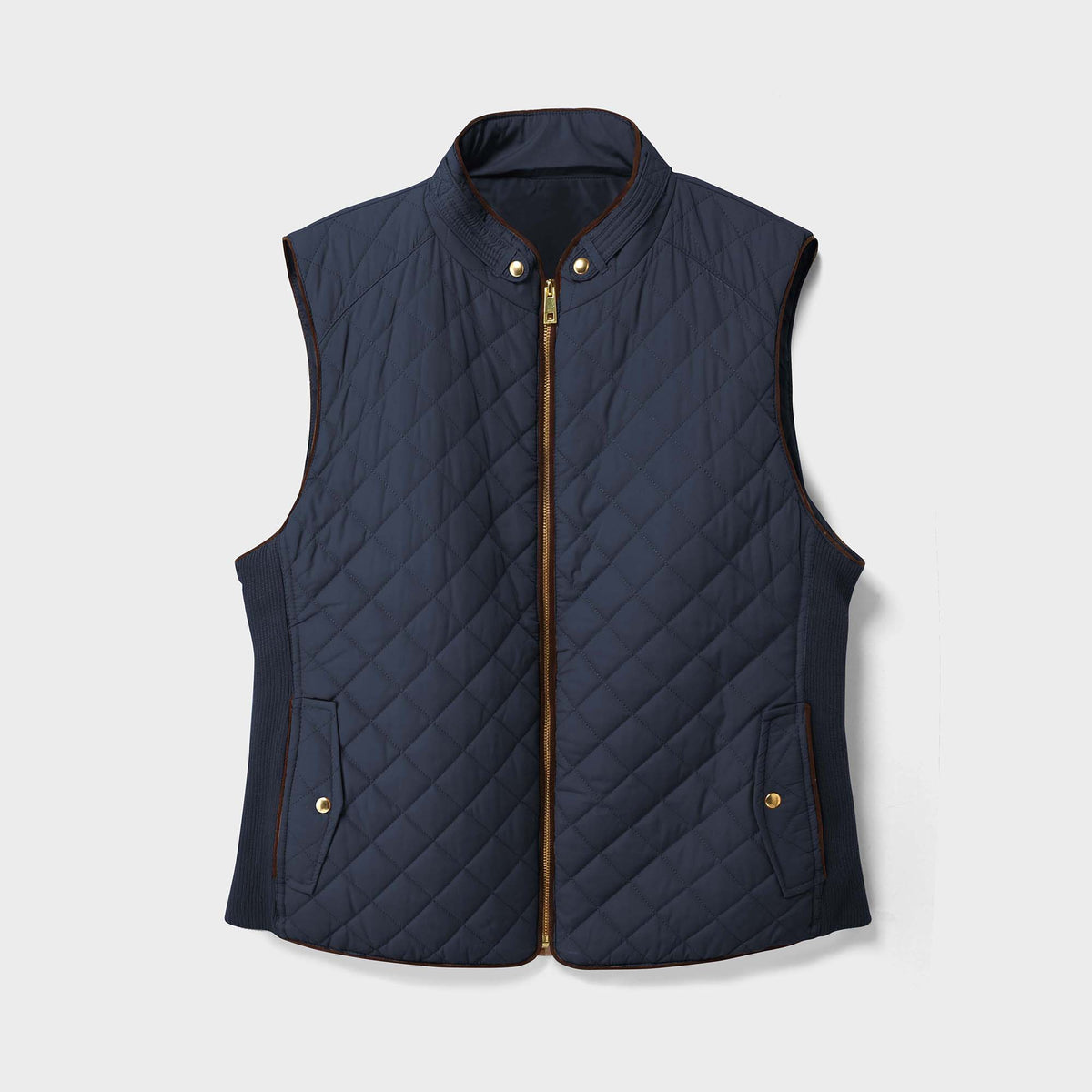 Women’s Vest in women vest_women puffer vest_sweater vest women_sweat vest for women_ladies vests_women's dressy vests_women fashion vest_Navy - Hat and Beyond blank apparel