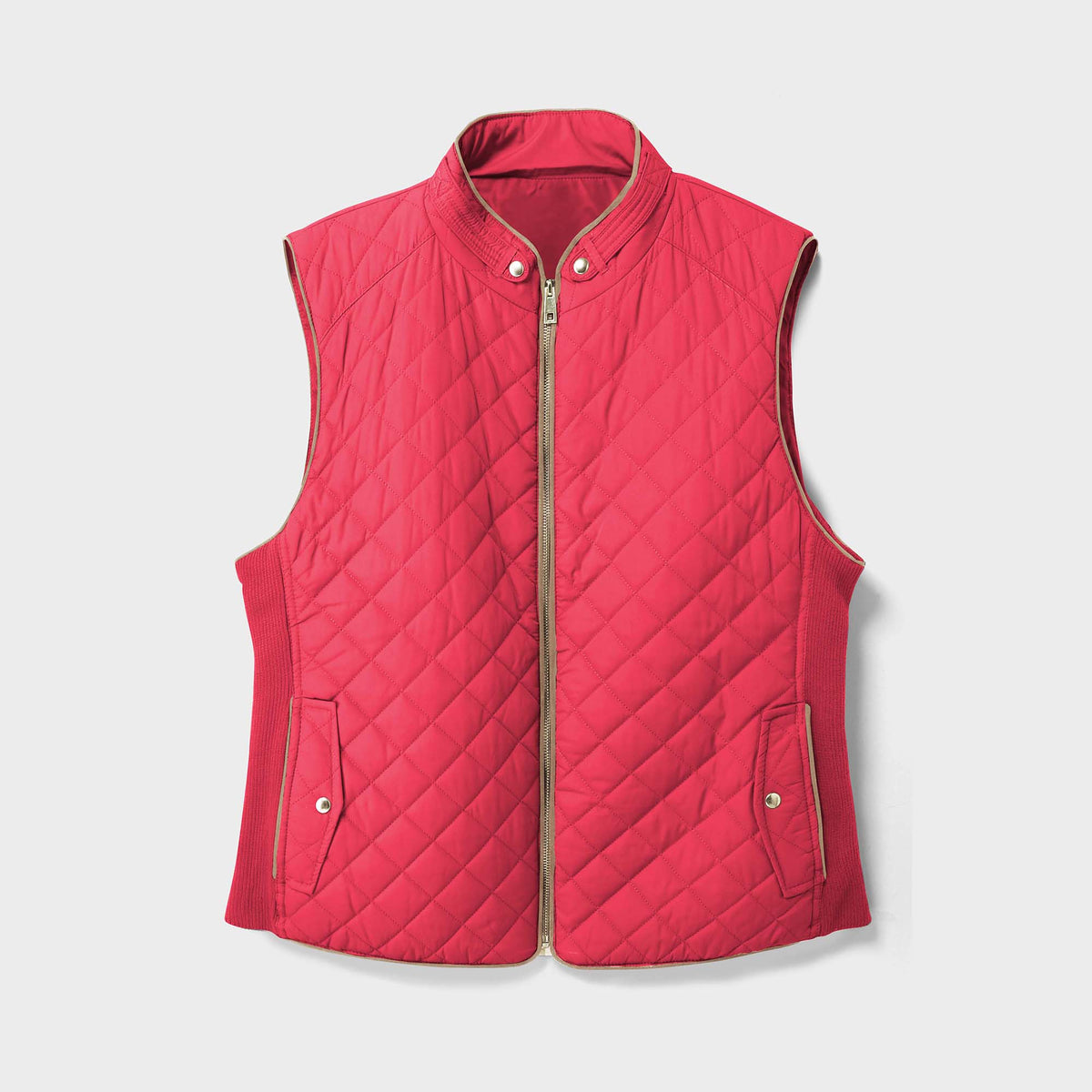 Women’s Vest in women vest_women puffer vest_sweater vest women_sweat vest for women_ladies vests_women's dressy vests_women fashion vest_Red - Hat and Beyond blank apparel