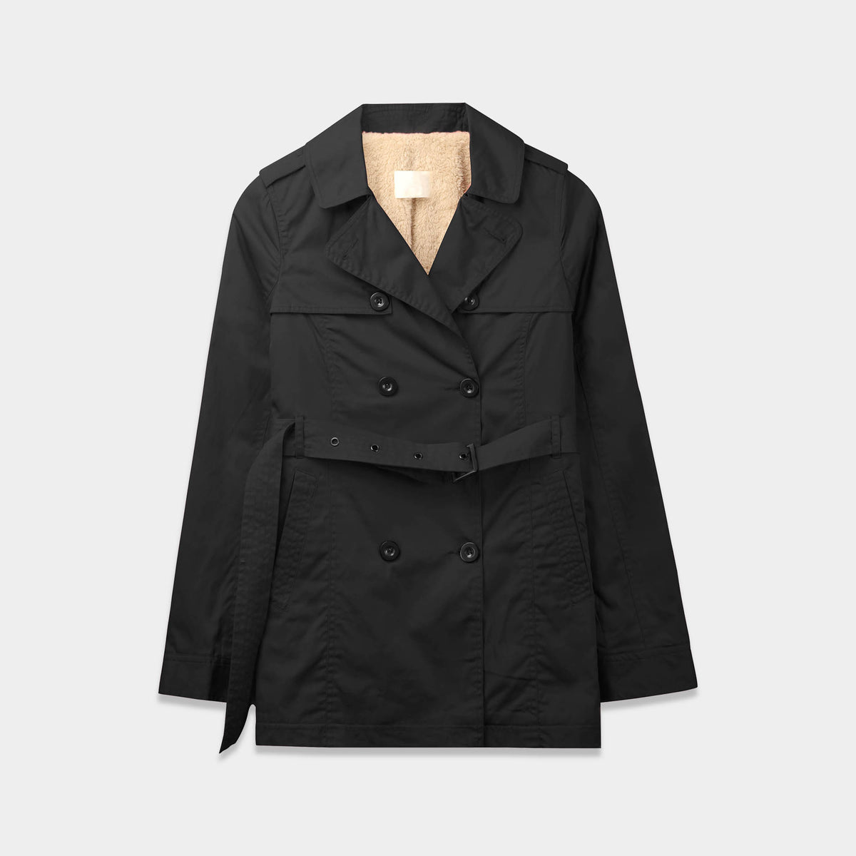 Women’s Trench Coat with Fur Lining in trench coat_trenchcoat_trench coat women_burberry trench coat_zara trench coat_fur trench coat_faux fur trench coat_fur lined trench coat_wom