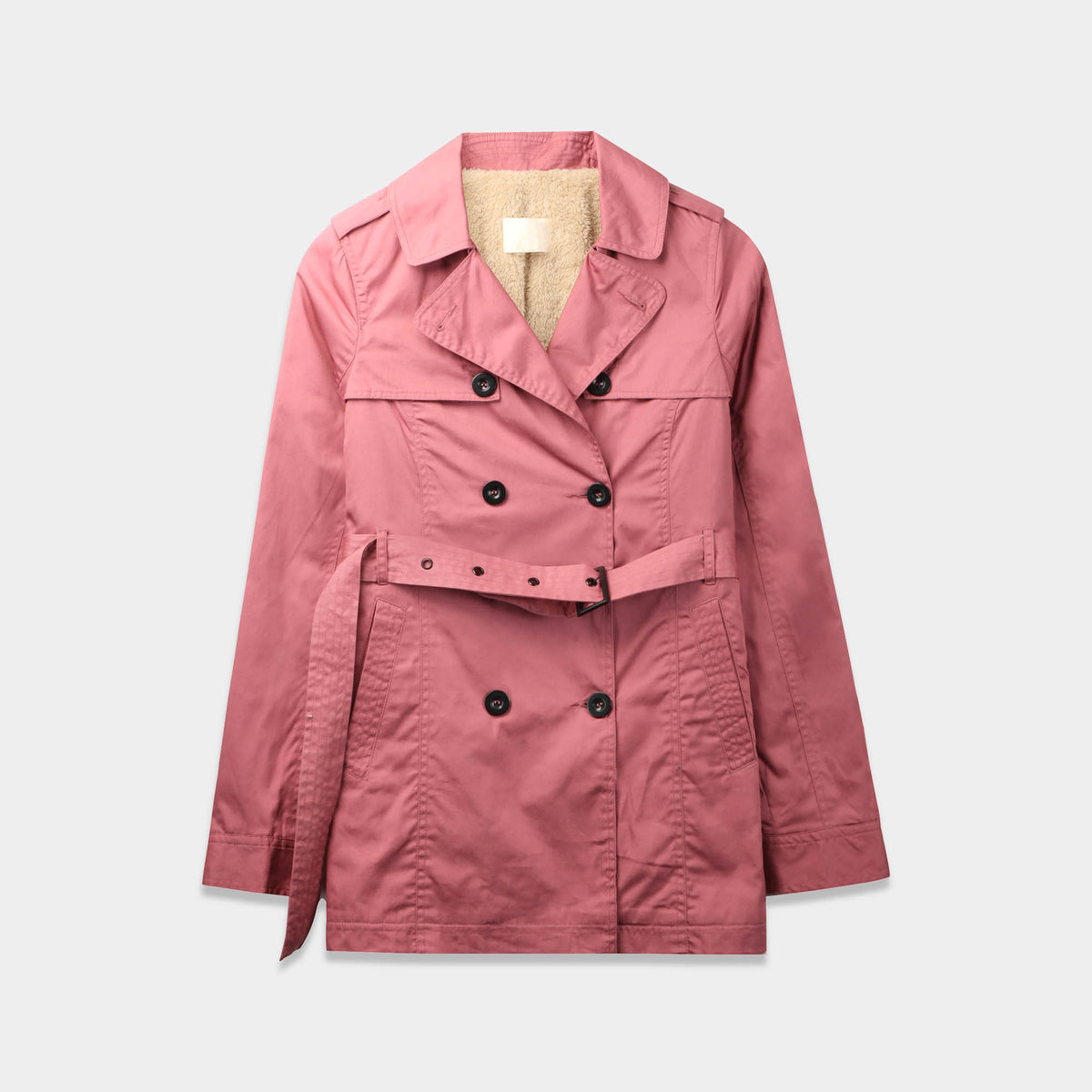 Women’s Trench Coat with Fur Lining in trench coat_trenchcoat_trench coat women_burberry trench coat_zara trench coat_fur trench coat_faux fur trench coat_fur lined trench coat_wom